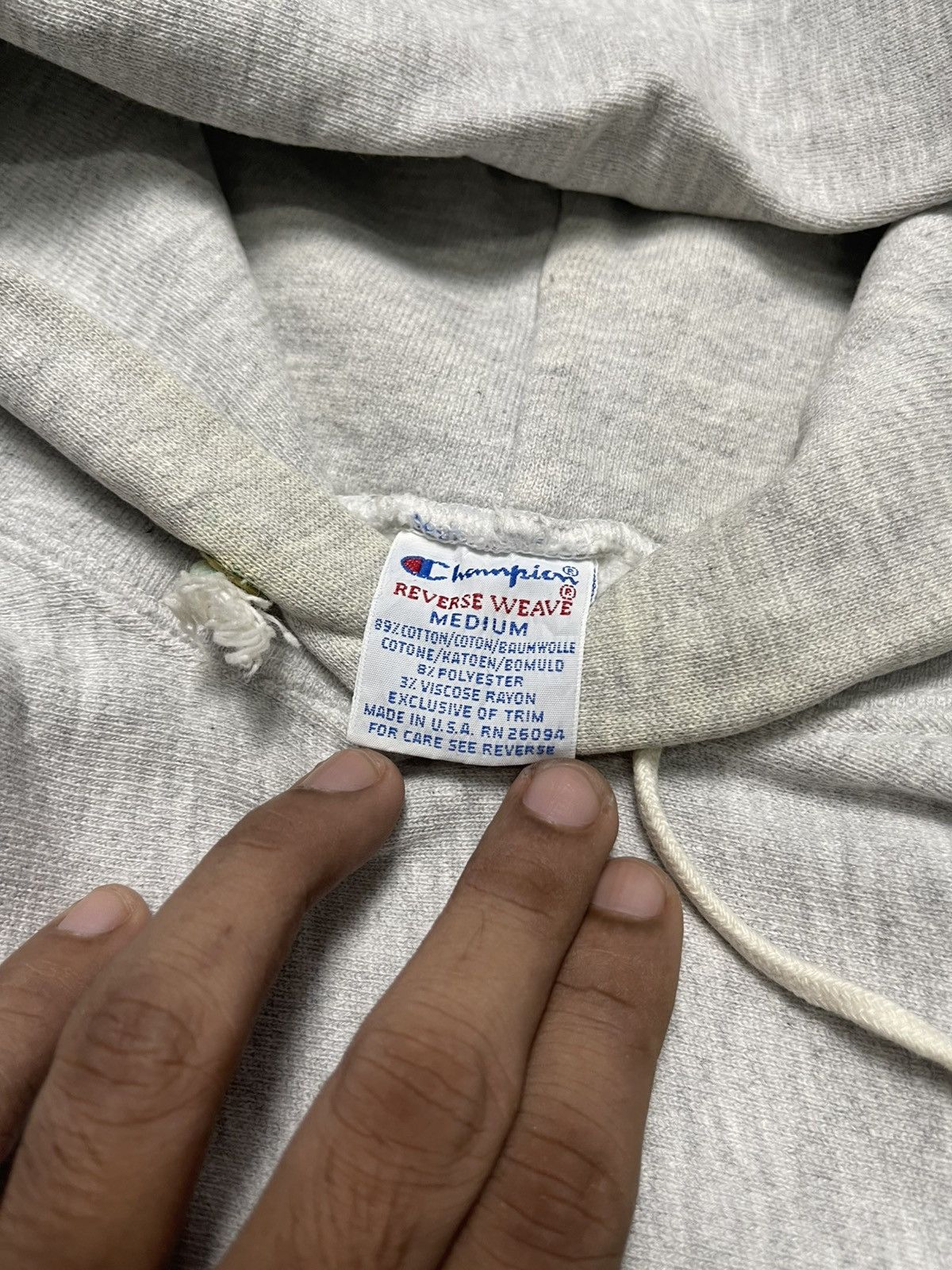 Champion 90s CHAMPION REVERSE WEAVE SPELLOUT HOODIE Size US M / EU 48-50 / 2 - 7 Thumbnail