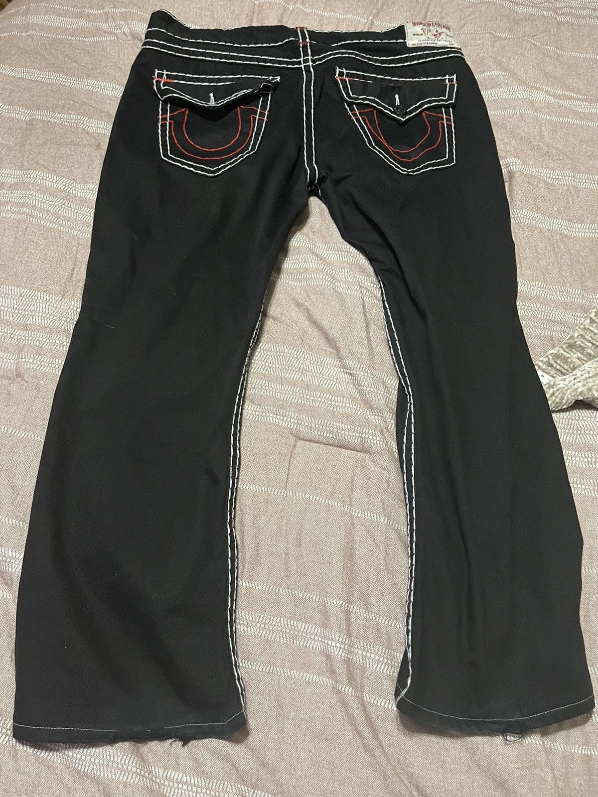True Religion true religion super t vamp red and white stitch Size US 44 / EU 60 - 9 Thumbnail