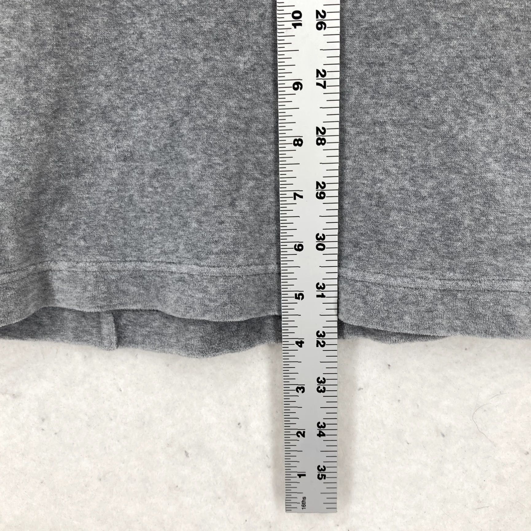 Athleta Athleta Pullover Womens Small Cowl Neck Gray Velour Tunic Relaxed Fit Sweater Size S / US 4 / IT 40 - 7 Thumbnail