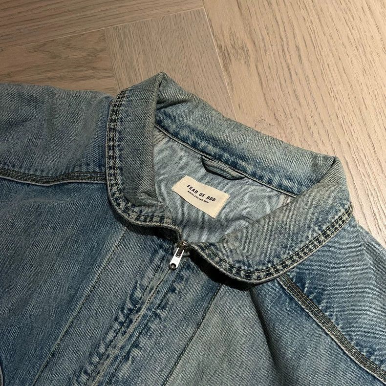 Fear of God Fear of God Washed streamer denim jacket Size US L / EU 52-54 / 3 - 2 Thumbnail
