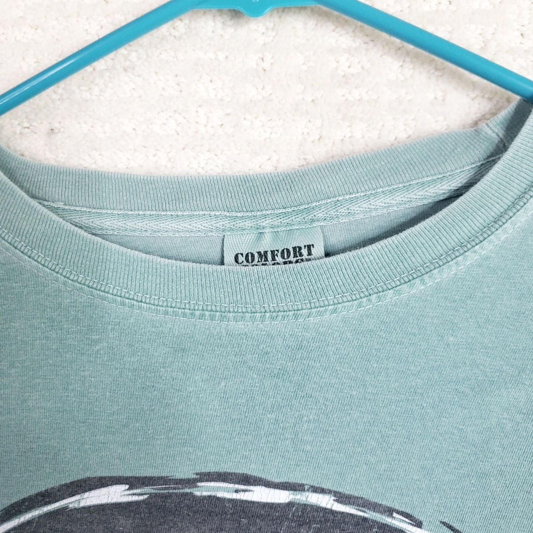 Vintage Cape Cod T-shirt Long Sleeve Crew Neck Green 100% Cotton Fish Cape Cod Graphic Men L Cap Cod Brand Shirt Size US L / EU 52-54 / 3 - 7 Thumbnail