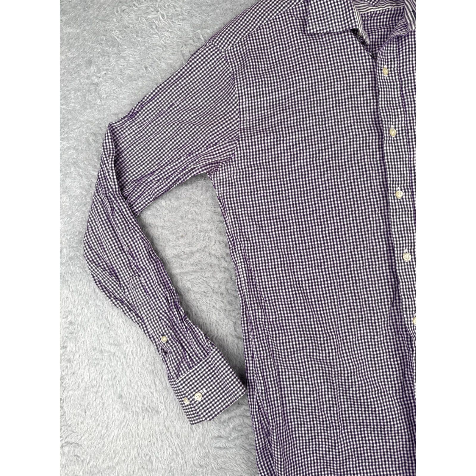 Tommy Hilfiger VINTAGE Tommy Hilfiger Shirt Men Purple Plaid Button-Up Long Sleeve 34-35 15.5 Button-Down Collar All Seasons Casual Designer Mens Size US M / EU 48-50 / 2 - 3 Thumbnail