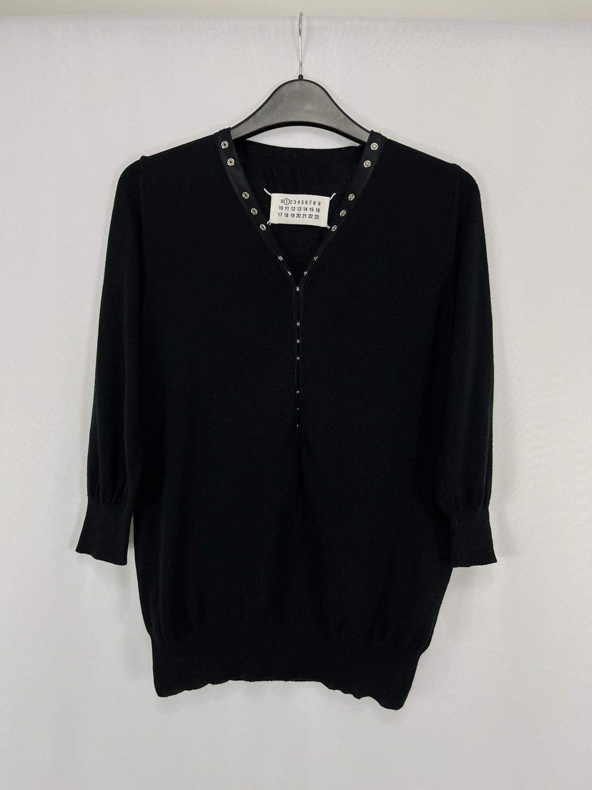 image of Archival Clothing x Maison Margiela 2009 Maison Margiela Black Cardigan Pullover S, Women's (Size S