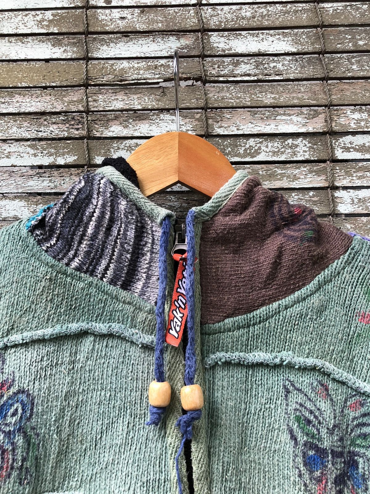 Vintage Vintage Handmade Patchwork Yak’n Yeti Nepal Zipper Hoodies Size US L / EU 52-54 / 3 - 4 Thumbnail