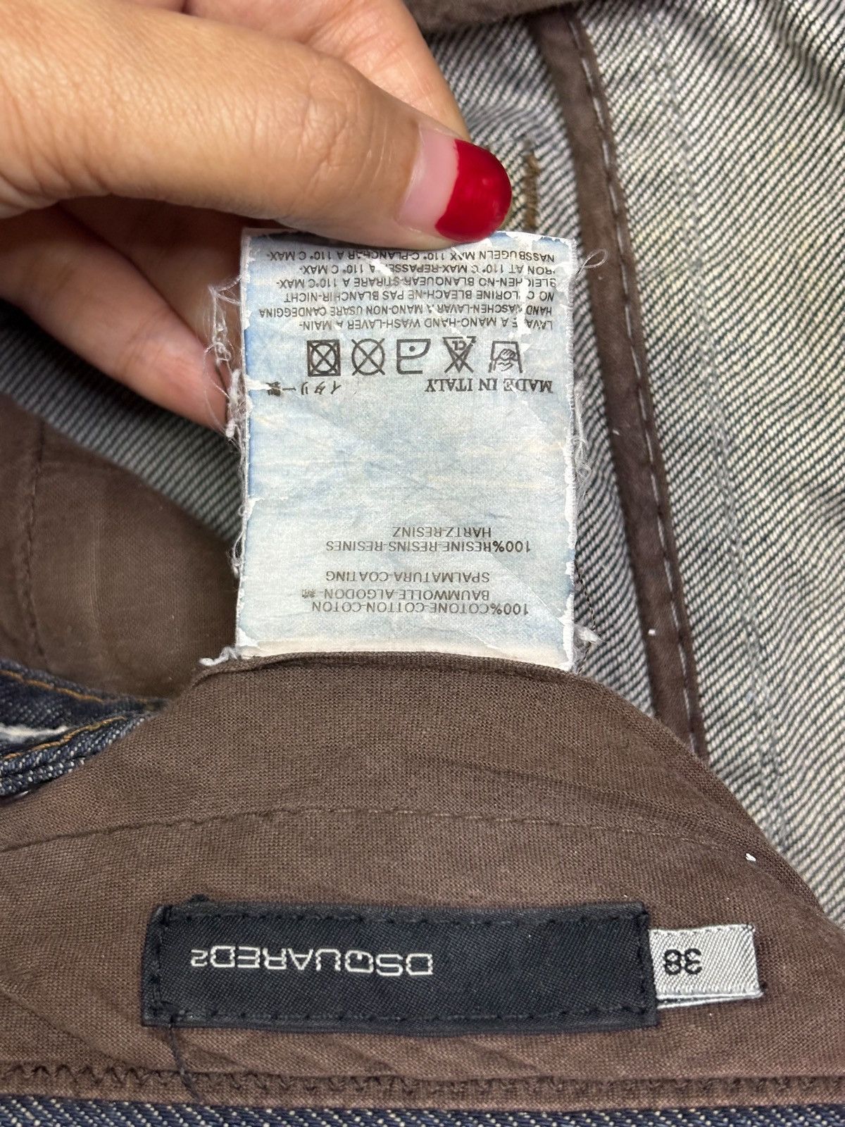 Dsquared2 Vintage Italian Dsquared2 Mud Wash Studded Flare Jeans Size US 30 / EU 46 - 9 Thumbnail