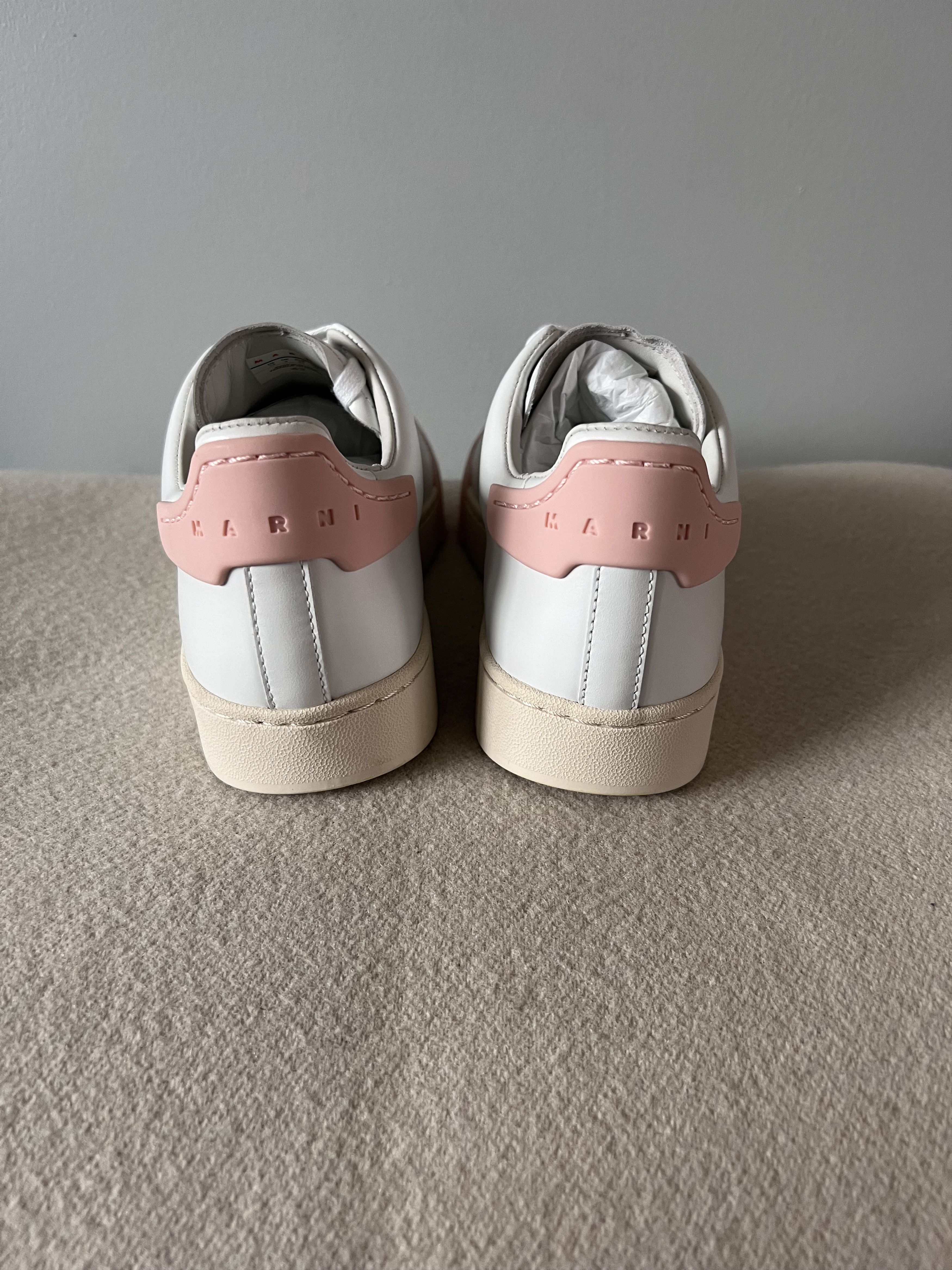 Marni Marni Dada Bumper Sneakers in White Pink Leather Size US 11 / EU 44 - 5 Thumbnail