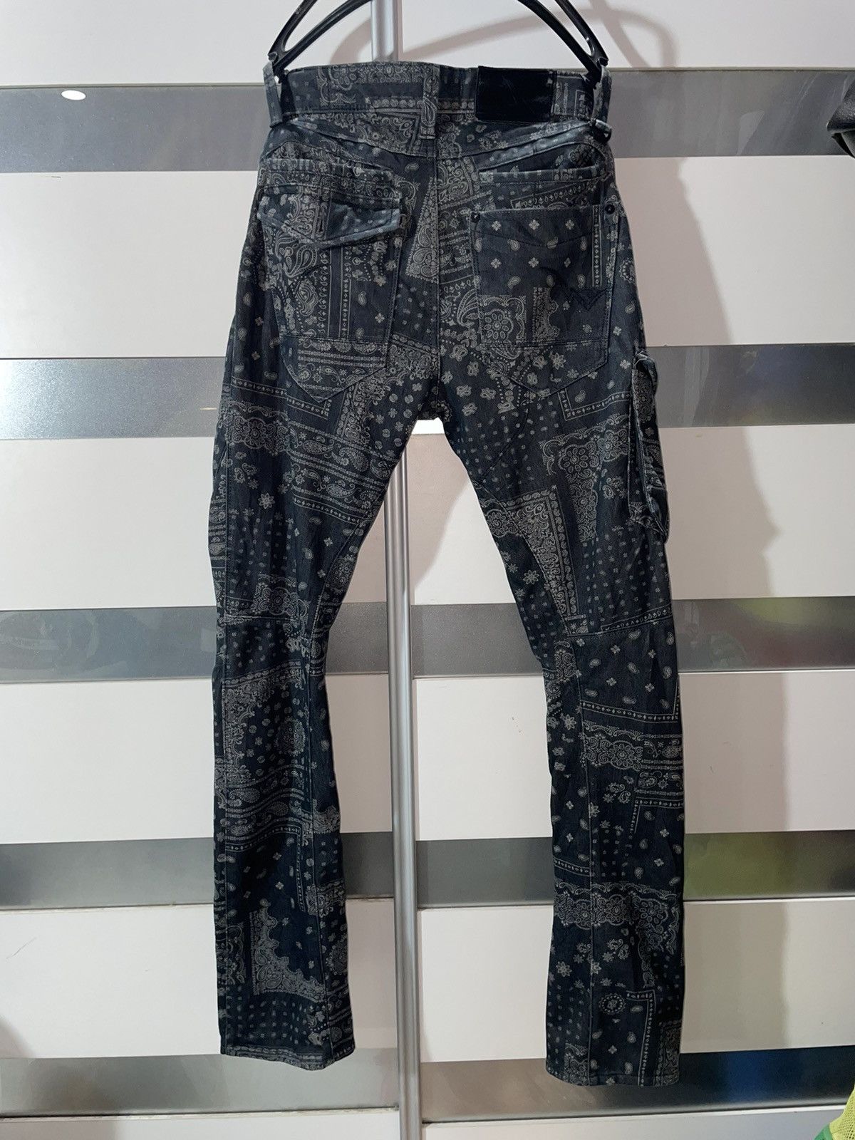 Japanese Brand 🔥FIELDCORE BANDANA SKINNY CARGO LIKE KAPITAL BORO paisley Size US 28 / EU 44 - 10 Thumbnail