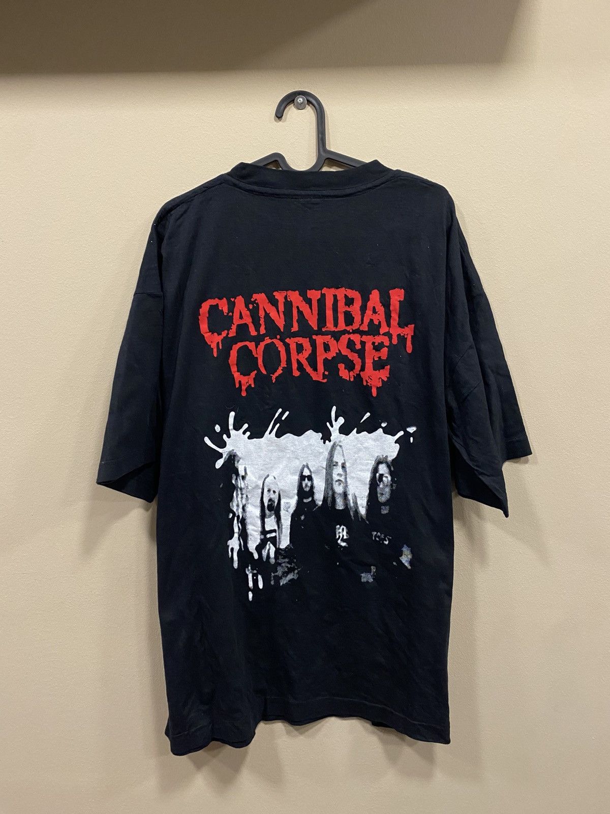Band Tees Vintage 90s Cannibal Corpse Rock T-Shirt Size US XXL / EU 58 / 5 - 2 Thumbnail