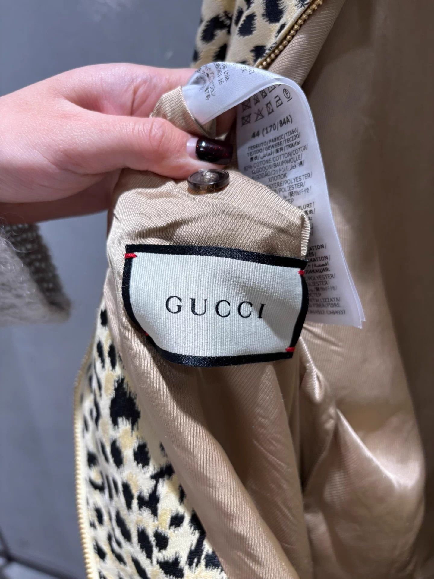 Gucci Gucci 3D Leopard Print Shirt Collar Men‘s Jacket 44 IT Size US S / EU 44-46 / 1 - 6 Thumbnail