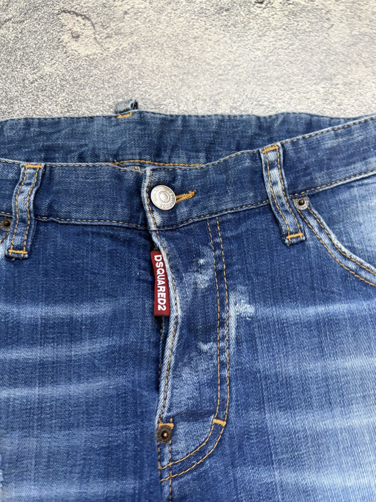 Dsquared2 DSQUARED2 Archive Distressed Patchwork Paint Blue Jeans 48 Size US 32 / EU 48 - 7 Thumbnail