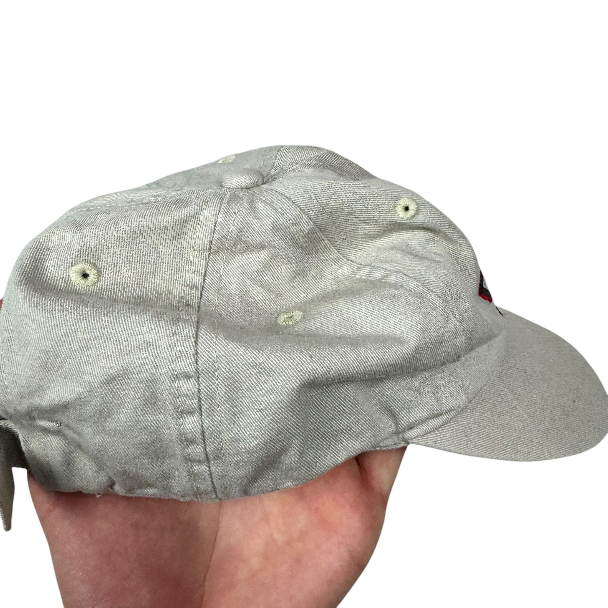 Nike Nike Gray Cotton Athletic Swoosh Adjustable Strapback Hat Size ONE SIZE - 3 Thumbnail