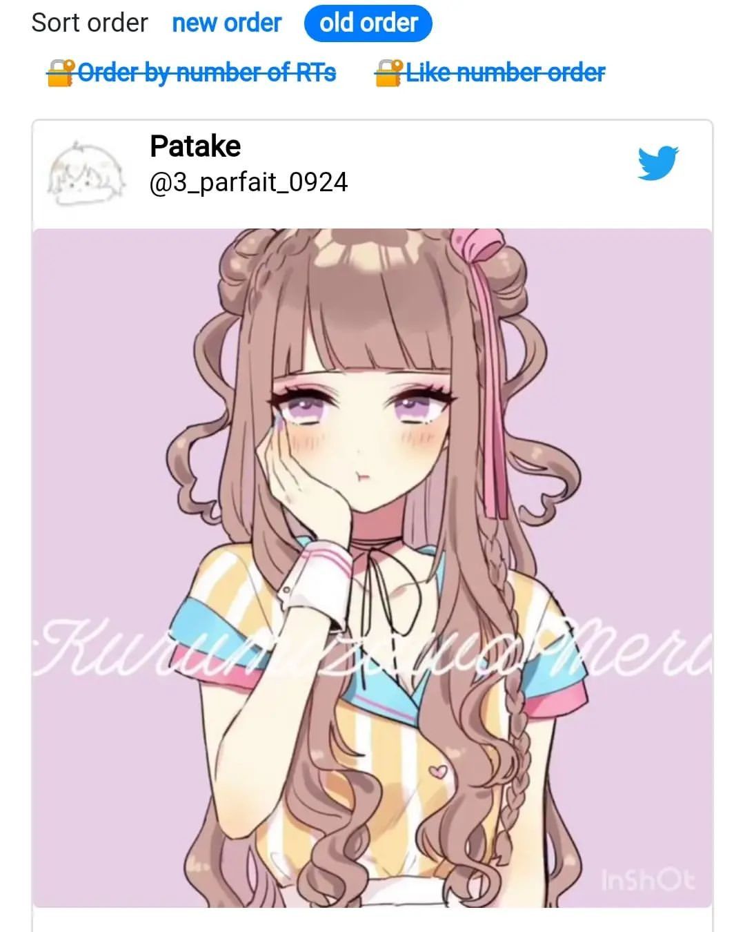 Anime × Japanese Brand Meru Kurumizawa Vtuber Tees Size US L / EU 52-54 / 3 - 5 Thumbnail