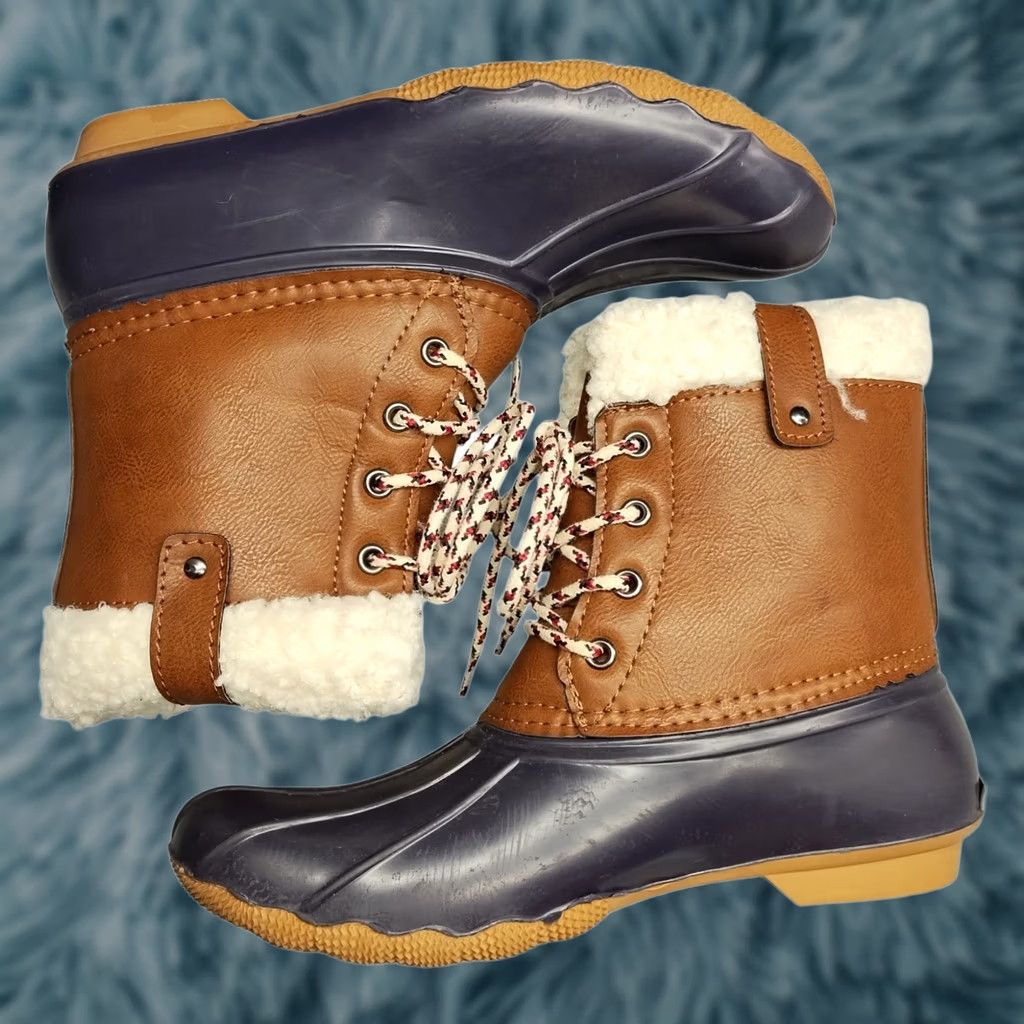 American Eagle Outfitters American Eagle Outfitters Duck Boots Womens Size 7 Multi Waterproof Lace Up US Size US 7 / IT 37 - 1 Thumbnail