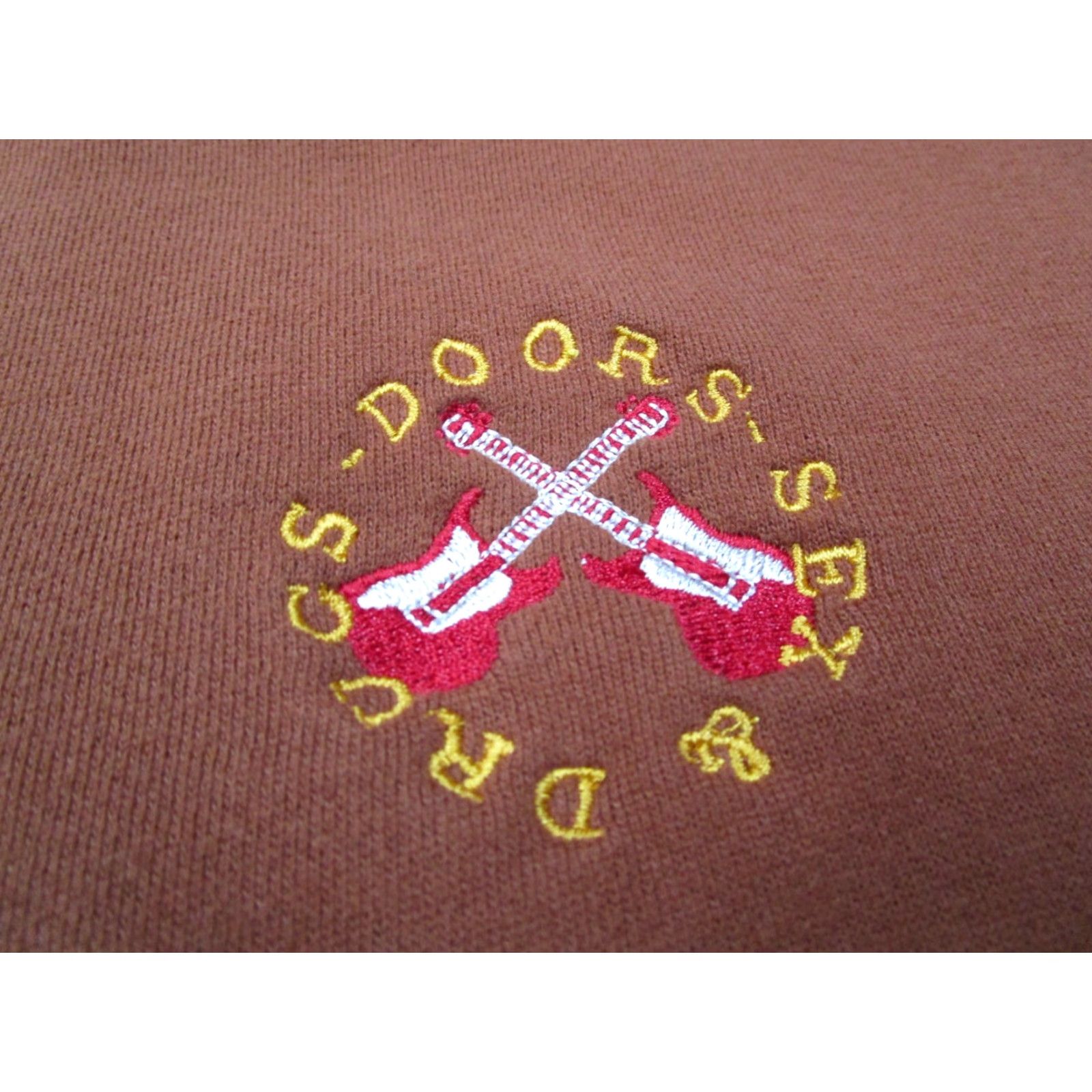 Vintage VINTAGE Ringspun All Stars Jacket Mens Medium Brown The Doors Jim Embroidered Bomber Jacket Music Rock Adult Regular Size M Brown Mens Size US M / EU 48-50 / 2 - 3 Thumbnail