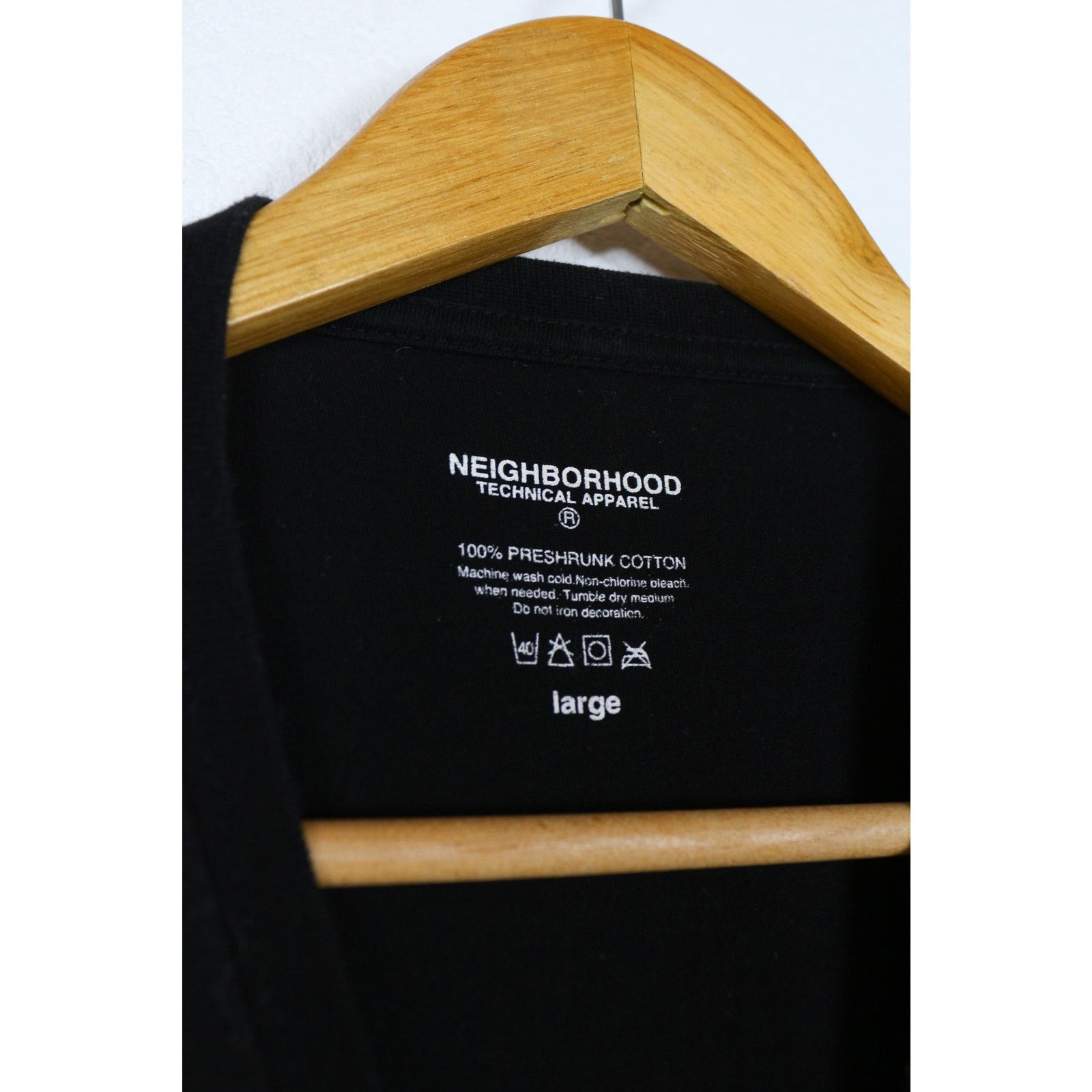 Neighborhood Neighborhood Japan Logo Black Tee T-shirt Size US L / EU 52-54 / 3 - 2 Thumbnail