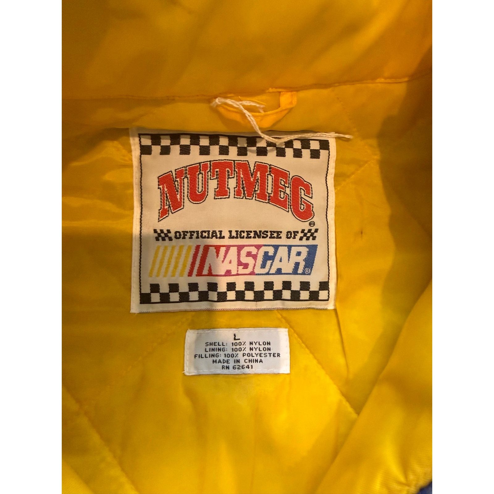 Nutmeg Vintage Jeff Gordon Nutmeg Jacket Size L Nascar Puffer Size US L / EU 52-54 / 3 - 2 Thumbnail