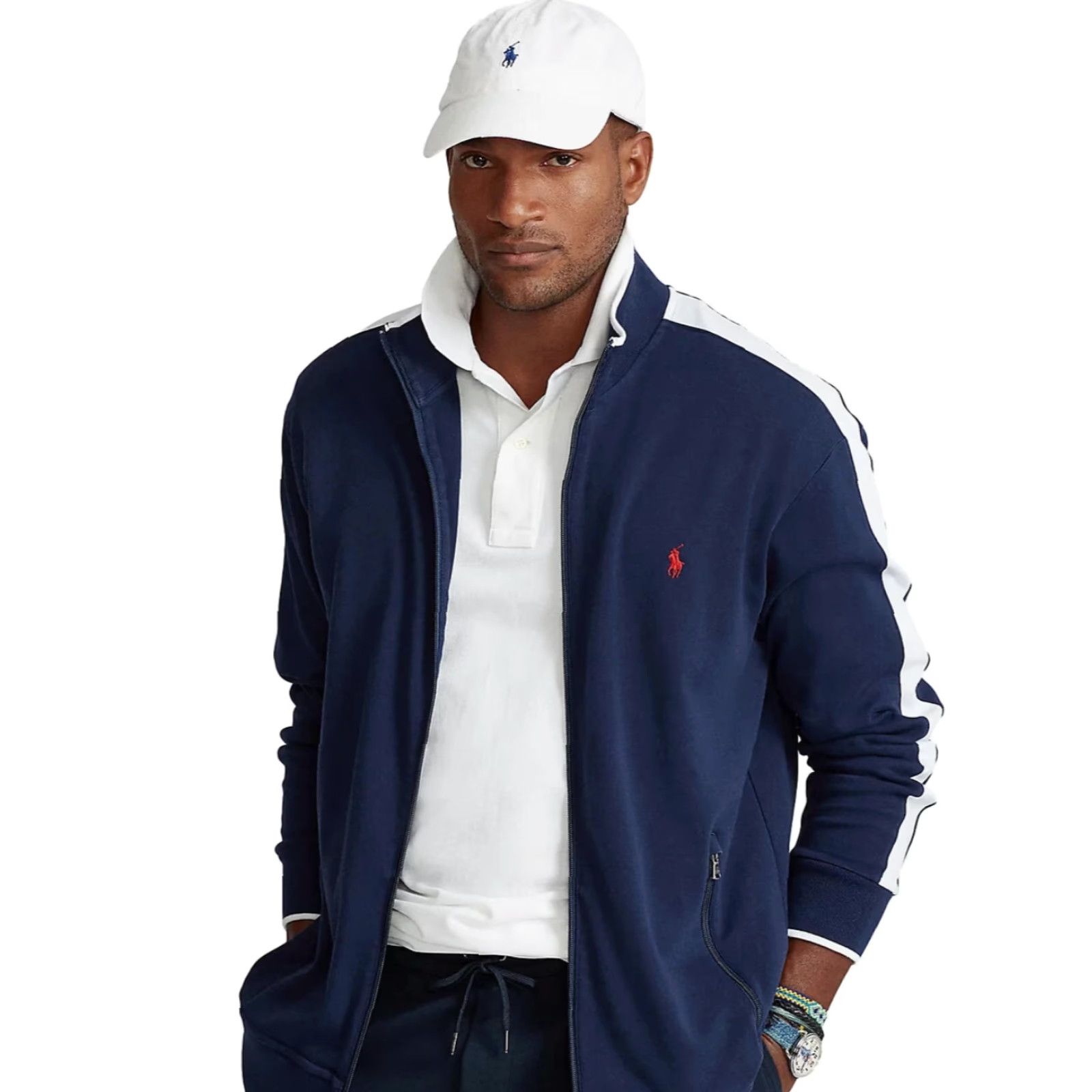Polo Ralph Lauren Polo Ralph Lauren Jacket Men’s Track Jacket XL Navy Solid Full Zip Pockets Embroidered Vintage Style Size US XL / EU 56 / 4 - 2 Thumbnail