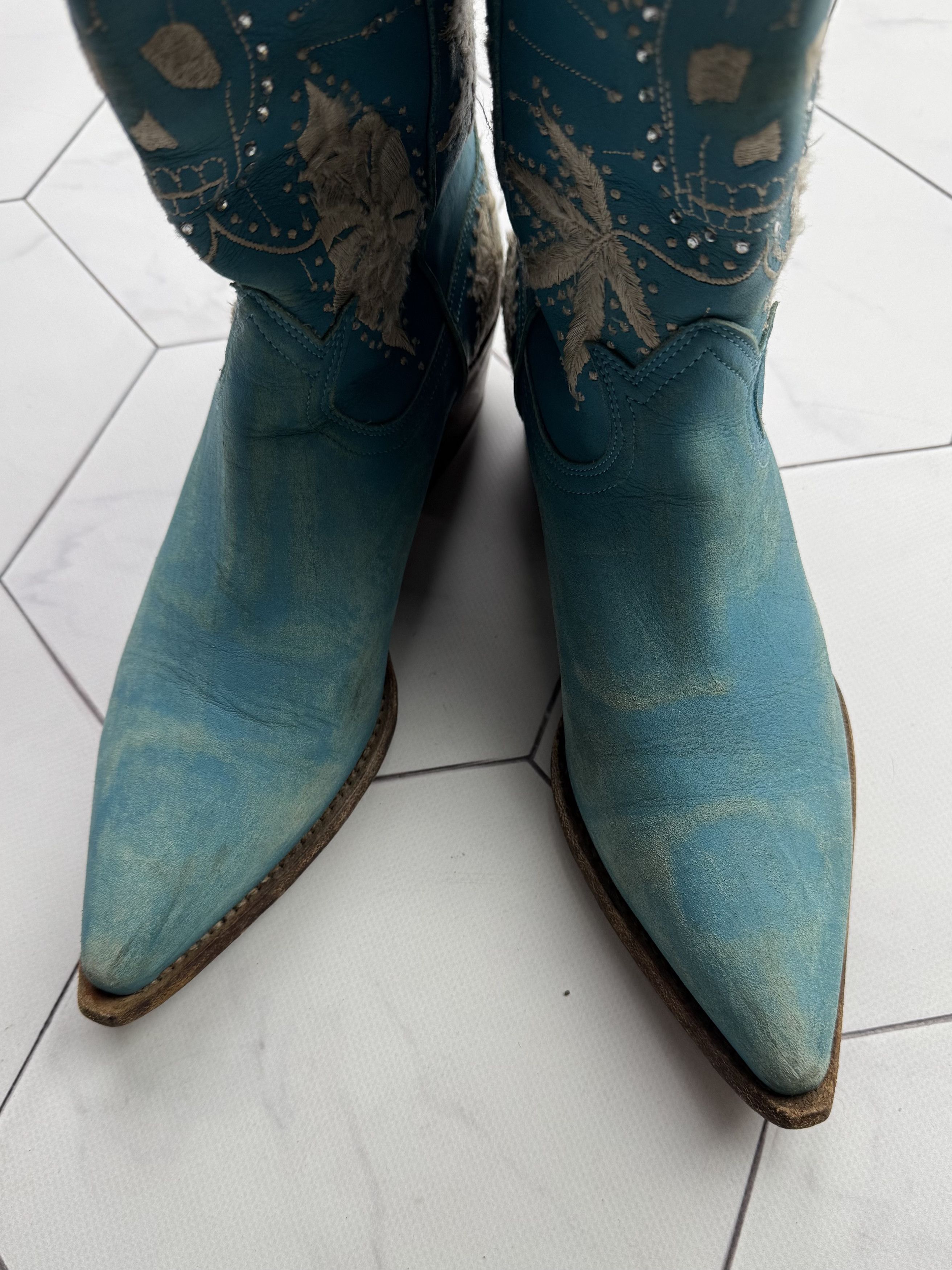 John Richmond John Richmond Vintage Leather Western Boots (B261)E2 Size US 7 / IT 37 - 9 Thumbnail