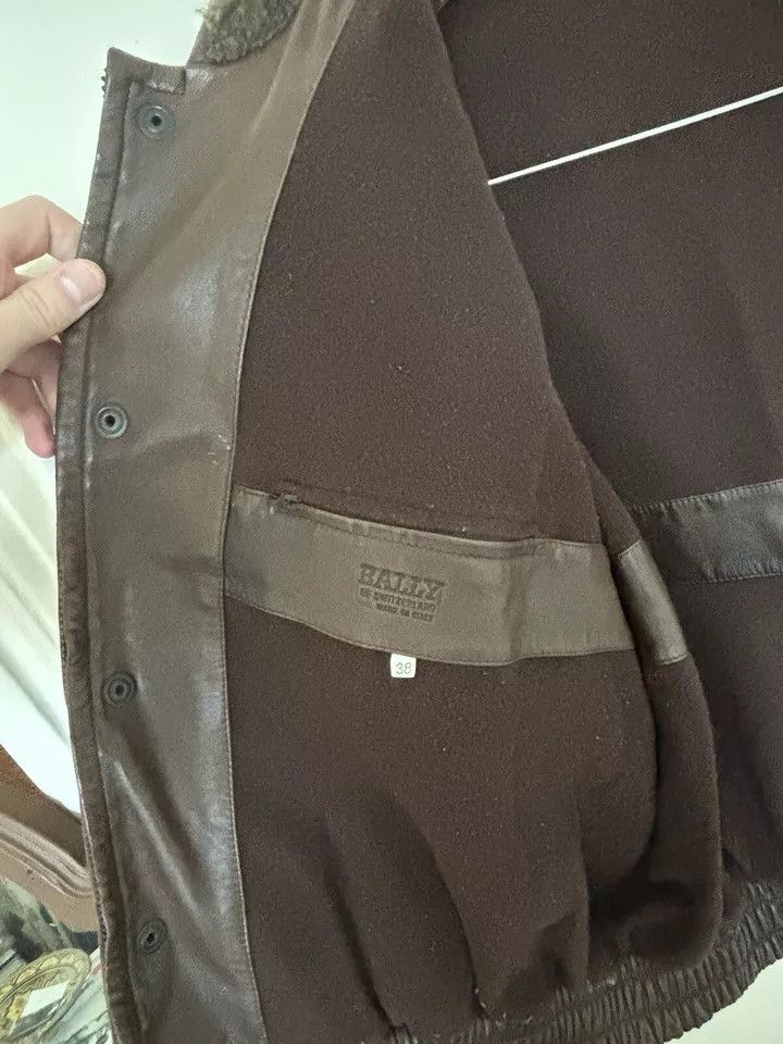 Bally Bally 80s Brown Leather Bomber Jacket Vintage Snap Soft Size US M / EU 48-50 / 2 - 7 Thumbnail