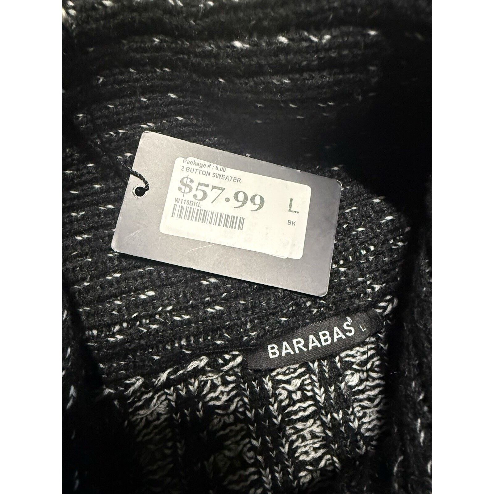 Other Barabas Sweater Large Black White 2 Buckle Chunky Collar Size US L / EU 52-54 / 3 - 5 Thumbnail