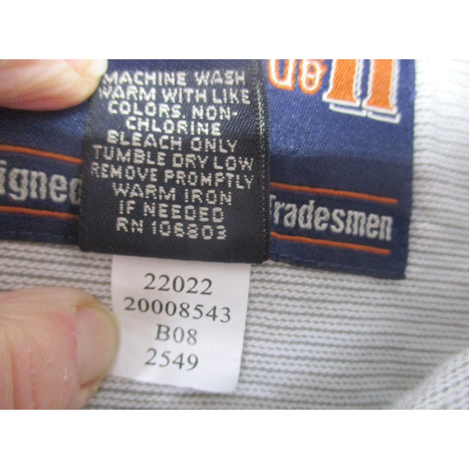 Duluth Trading Company Duluth Trading Shirt Mens XL Gray Stripe Button Down Workwear Long Sleeve Cotton Size US XL / EU 56 / 4 - 5 Thumbnail