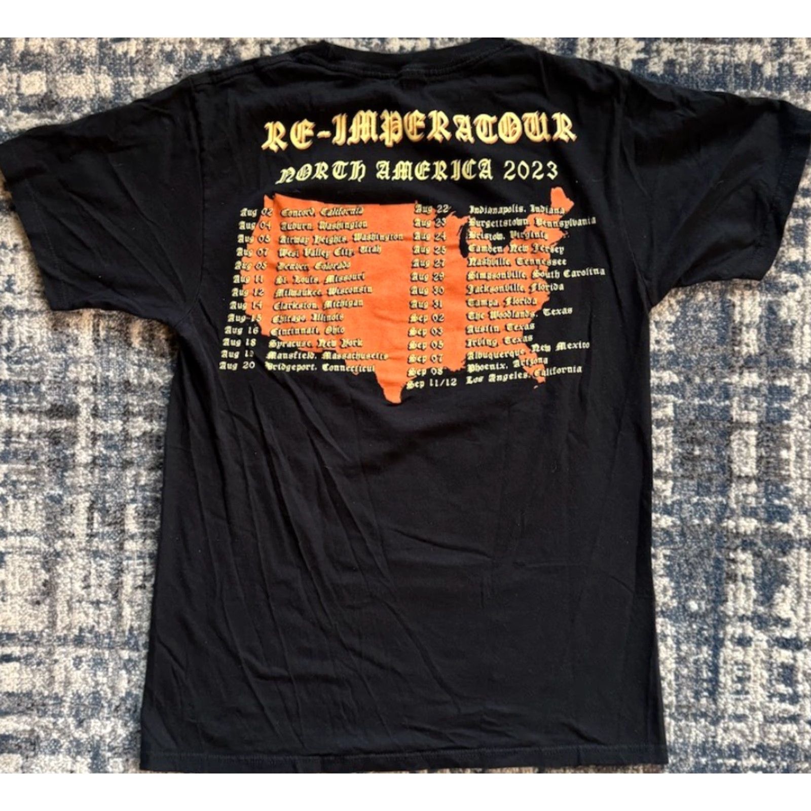 Vintage VINTAGE Ghost North American 2023 Concert Shirt S Men's Black Cotton Double-Sided Crew Neck Graphic Print Logo Size US S / EU 44-46 / 1 - 3 Thumbnail