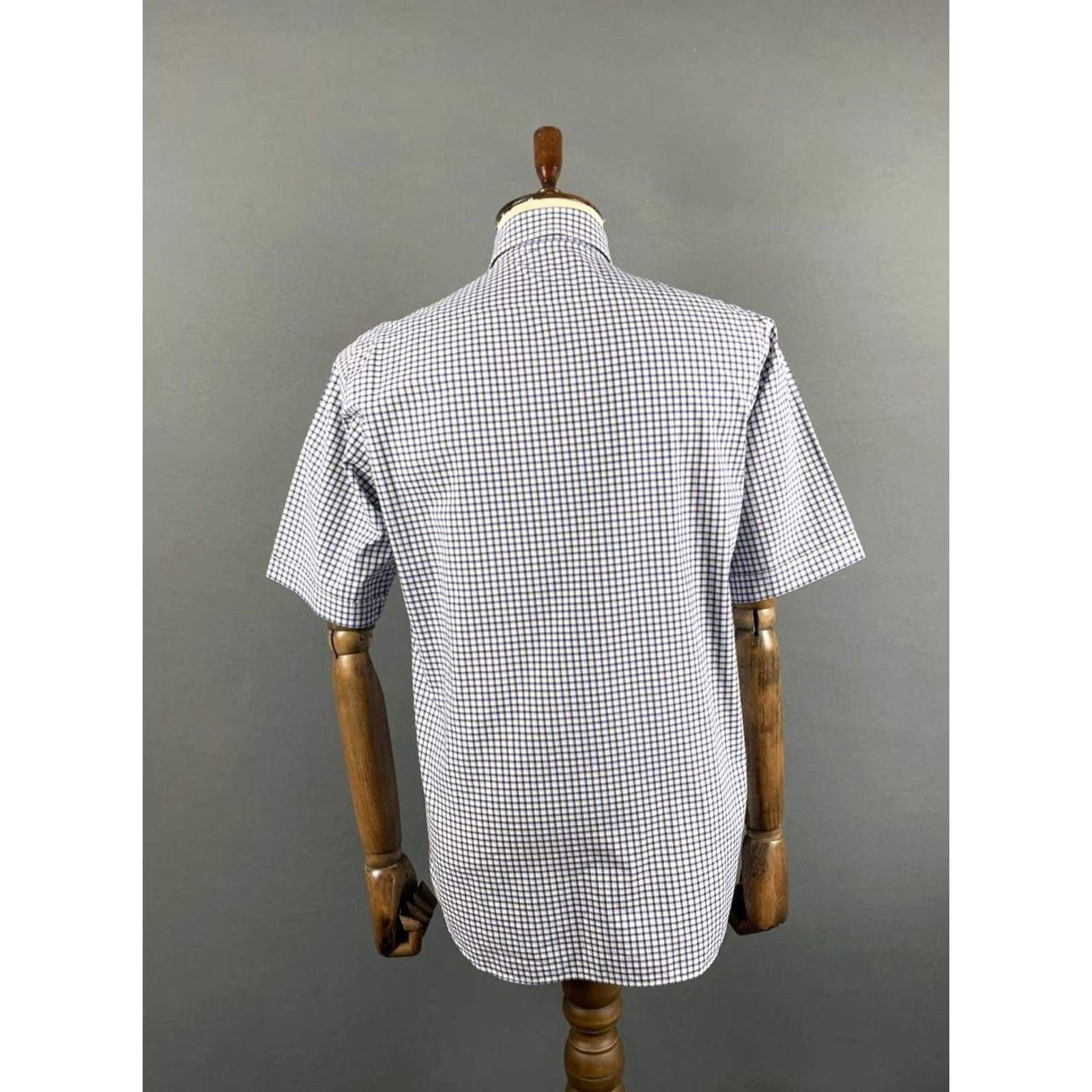 Paul & Shark Paul & Shark Button-Up Shirt Mens Blue Plaid Short Sleeve Size M Regular Collar-Down Yachting Casual, Business, Formal, Travel Size US M / EU 48-50 / 2 - 2 Thumbnail