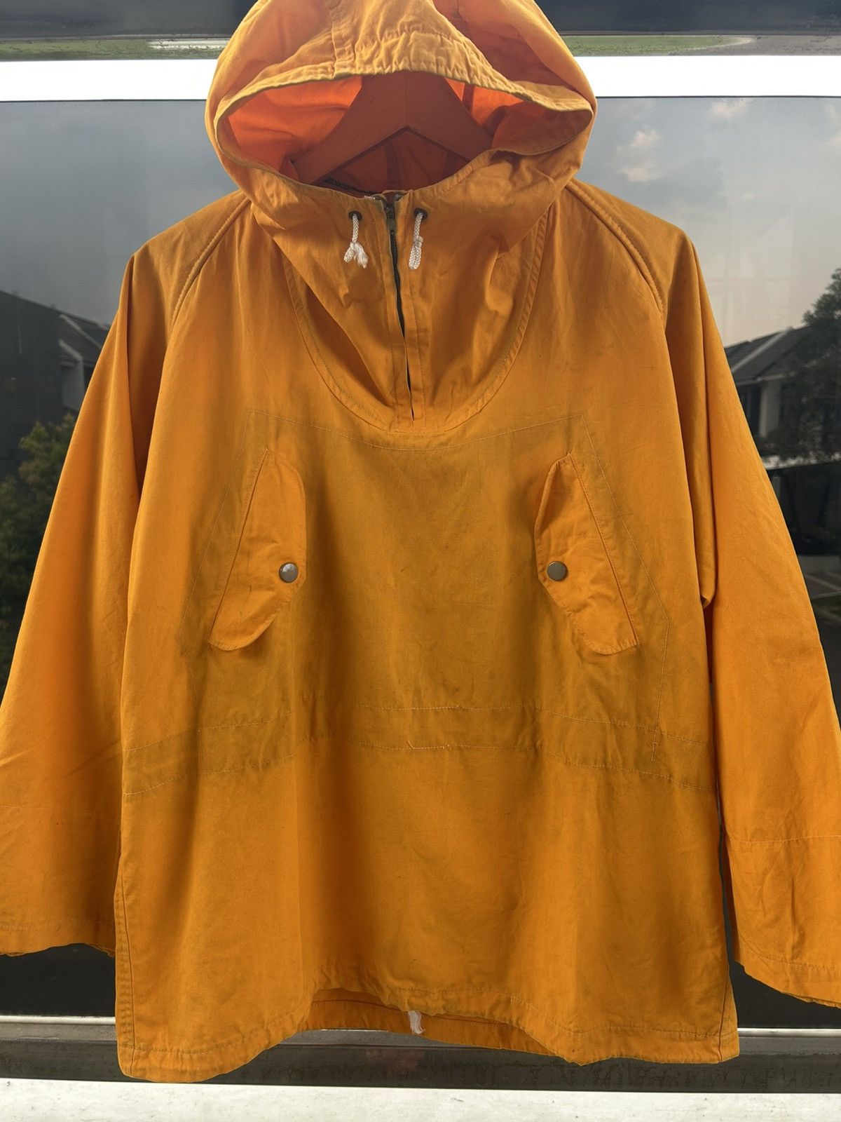 Vintage Vintage Hooded Mustard Smock Jacket Size US M / EU 48-50 / 2 - 2 Thumbnail