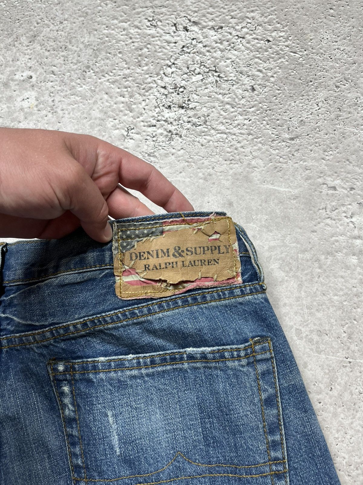 Polo Ralph Lauren Denim & Supply Ralph Lauren Slim Fit Jeans Medium Wash Size US 34 / EU 50 - 6 Thumbnail
