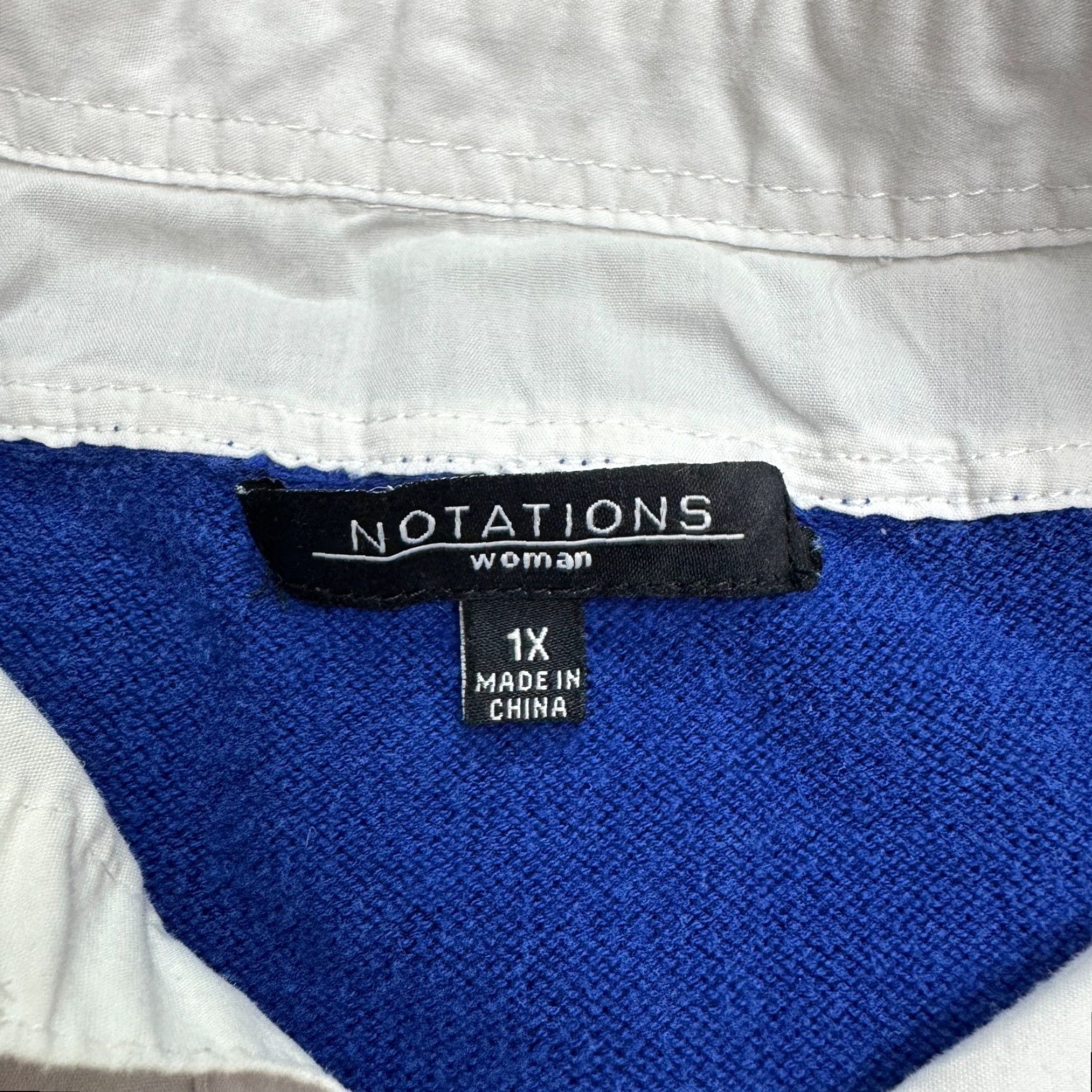 Vintage Notations Owl Pullover Shirt Womens Plus Size 1X Blue Knit Size XL / US 12-14 / IT 48-50 - 4 Thumbnail