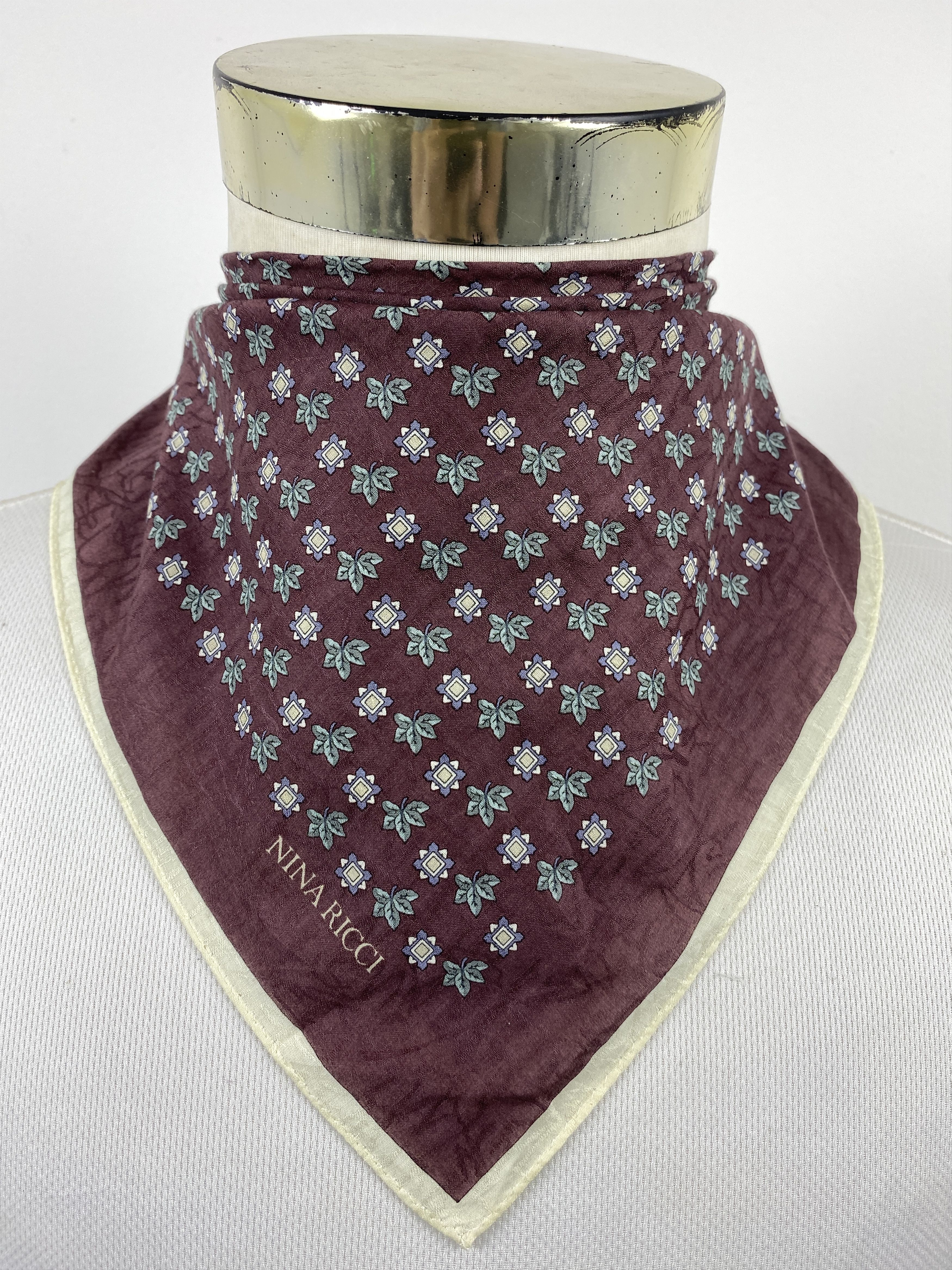 Other Vintage Nina Ricci Handkerchief / Neckerchief HKC1110 Size ONE SIZE - 1 Thumbnail