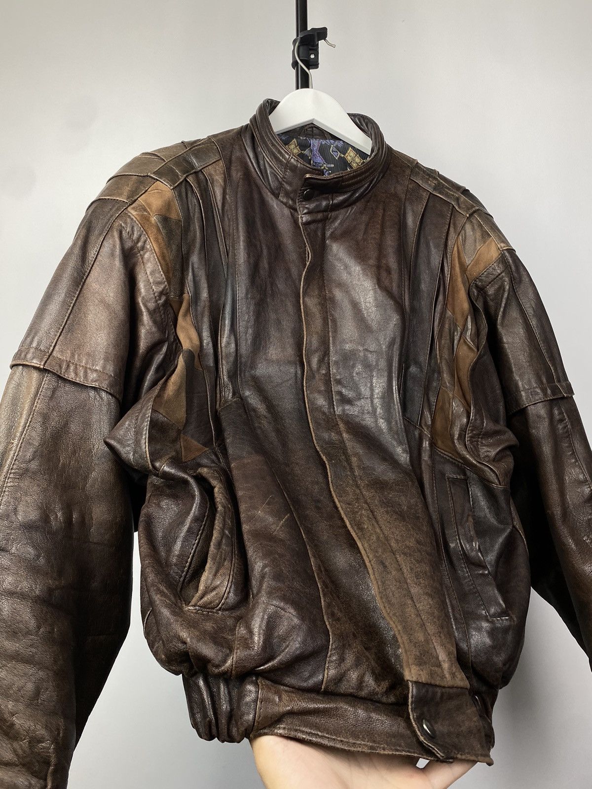 Vintage Vintage 90s Leather Biker Jacket Style Maison Margiela Size US M / EU 48-50 / 2 - 7 Thumbnail