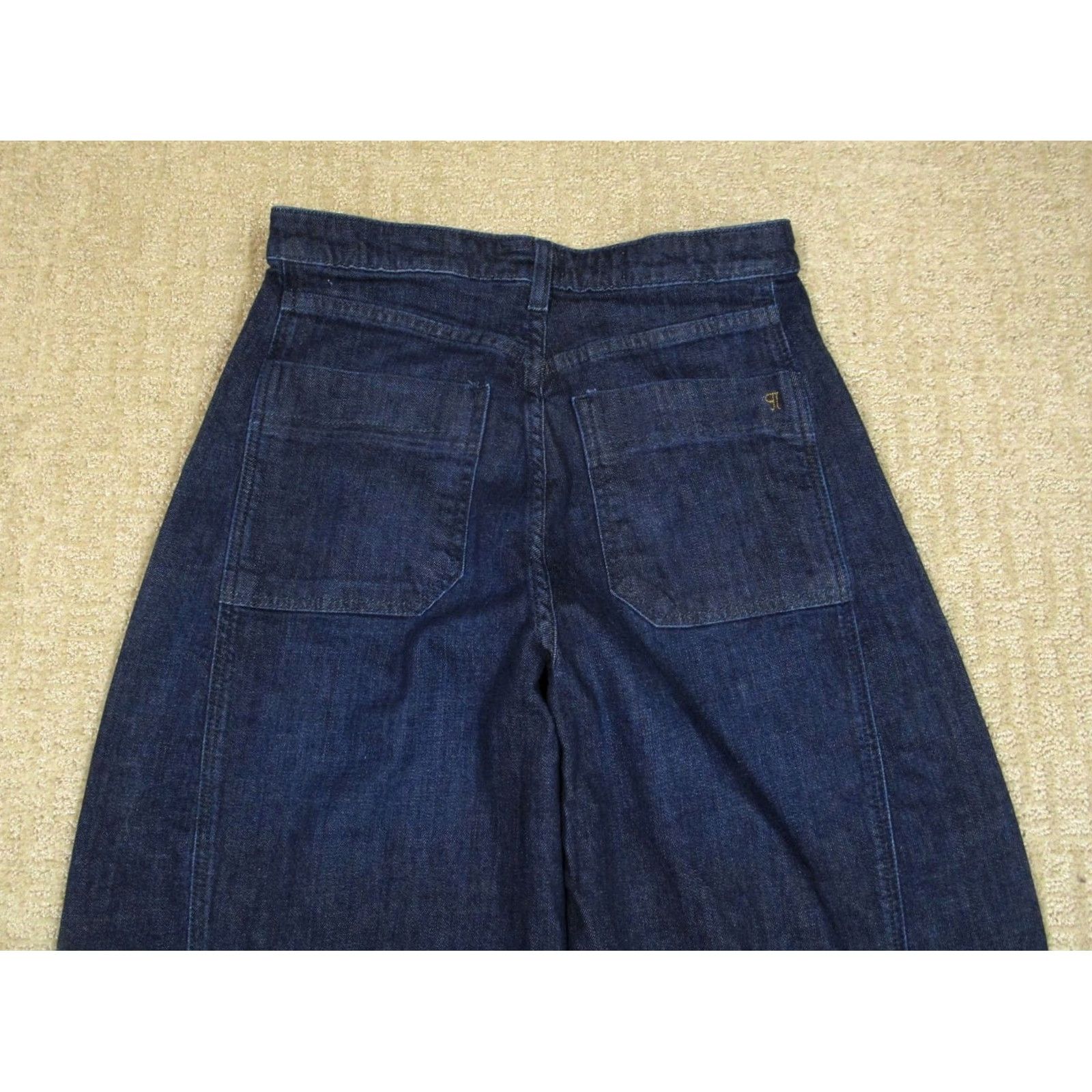 Vintage Pilcro Jeans Women 28 High Rise Barrel Wide-Leg 5-Pocket Denim Dark Wash Blue Size 28" / US 6 / IT 42 - 4 Thumbnail