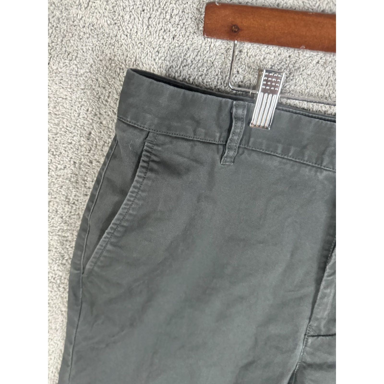 Bonobos Bonobos Pants Mens 33x32 Gray Tailored Chino Slim Casual Cotton Spandex Size US 33 - 2 Thumbnail