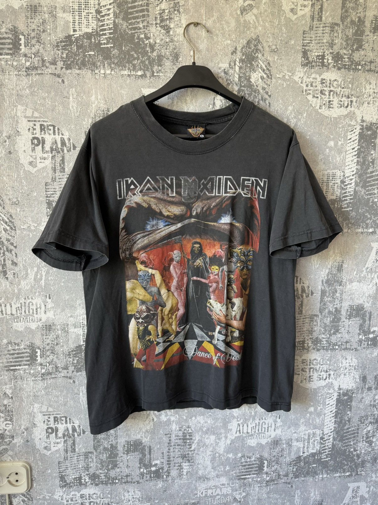 Iron Maiden × Vintage Vintage 90s Iron Maiden Rock T-Shirt Size US L / EU 52-54 / 3 - 3 Thumbnail