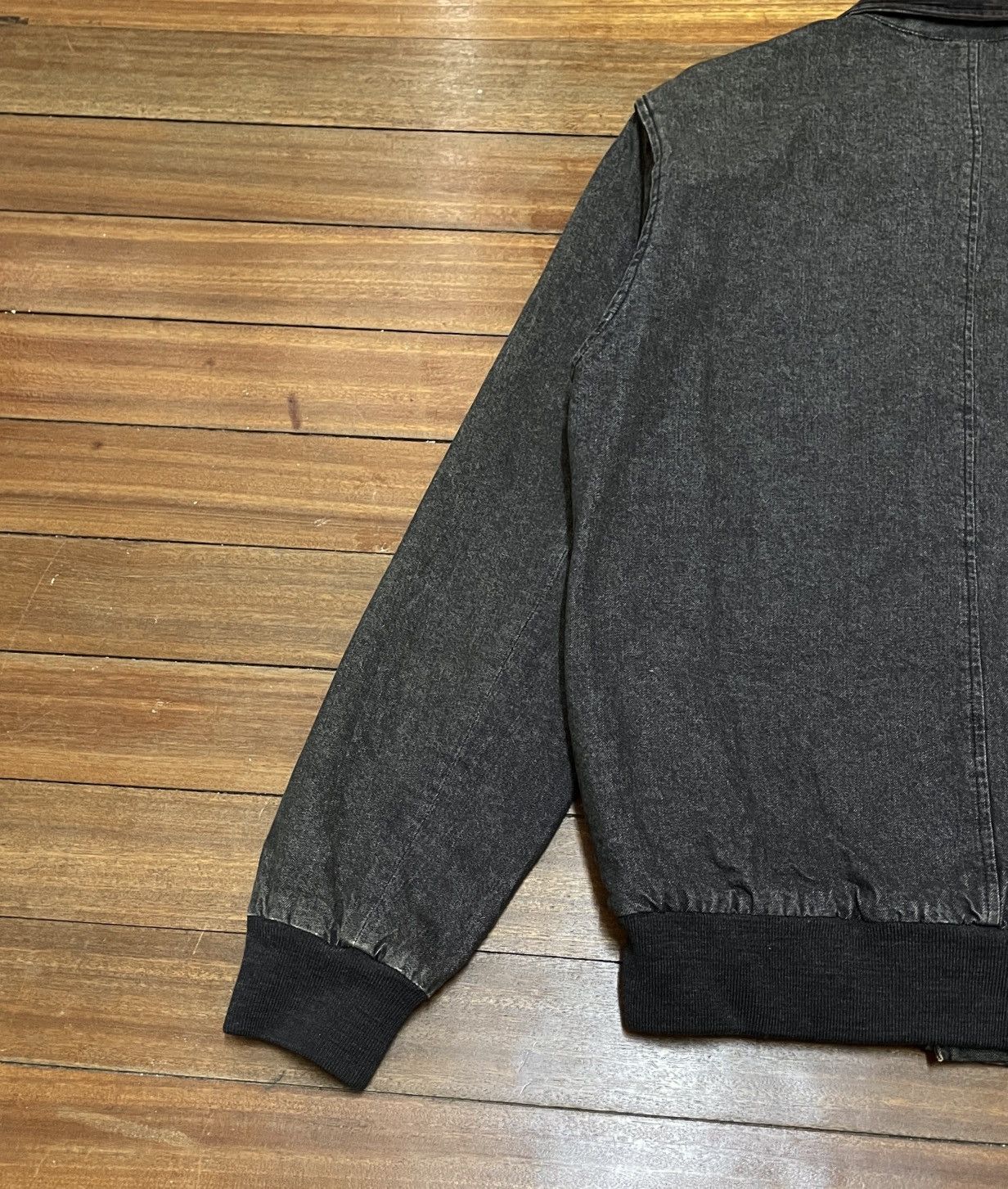 A.P.C. Very Rare Design Vintage Brand APC MA-1 Denim Jacket 1990s Size US M / EU 48-50 / 2 - 7 Thumbnail
