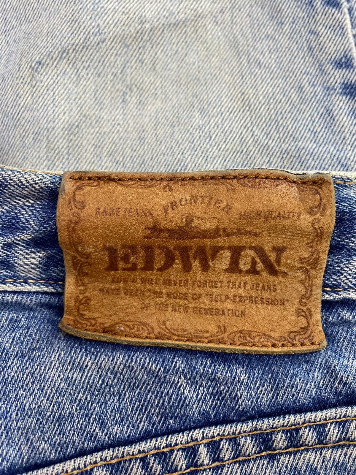 Edwin Vintage Edwin Acid Light Wash Style Ripped Jeans Size US 28 / EU 44 - 10 Thumbnail