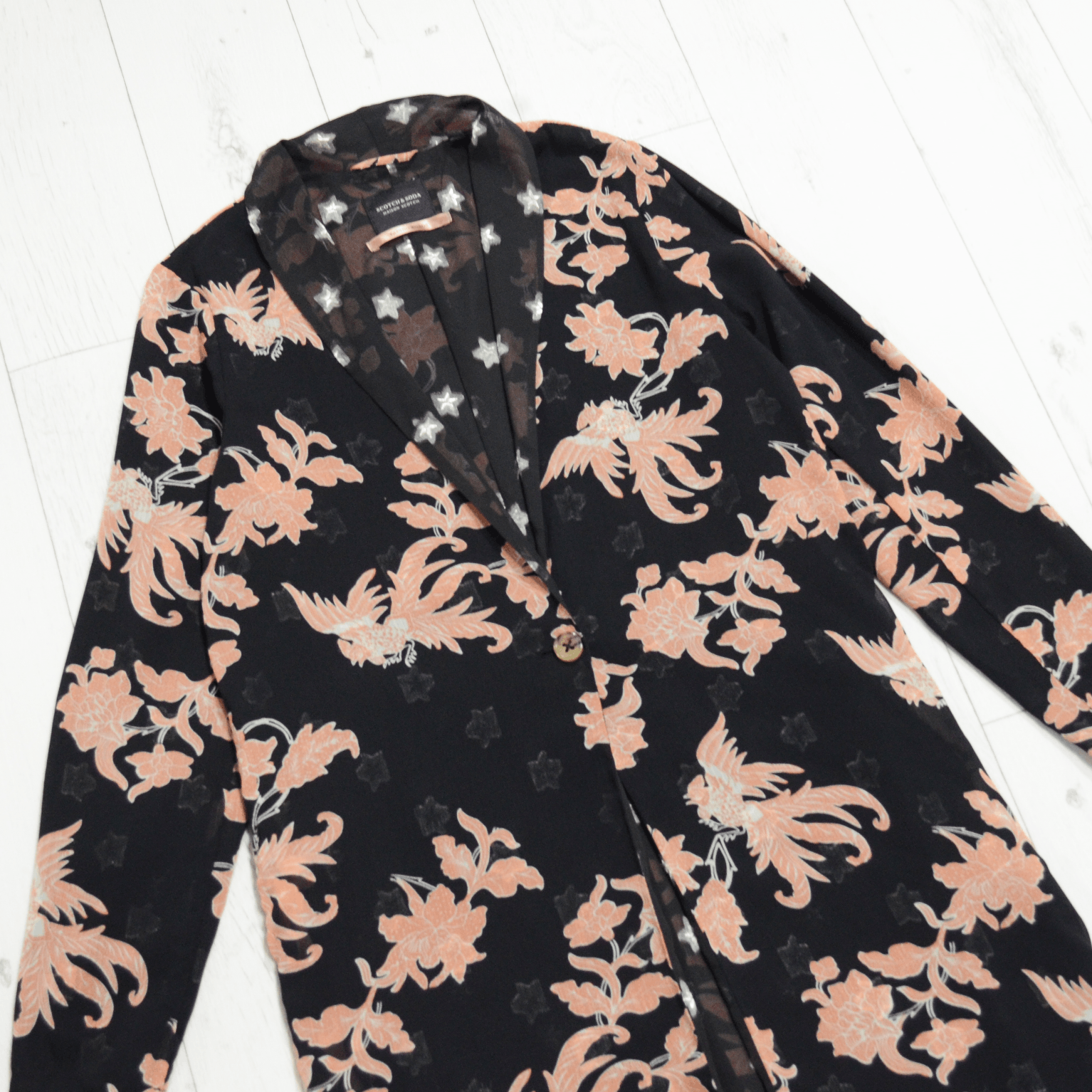 Scotch & Soda Scotch & Soda Floral-Print Duster Jacket Kimono Maison Dress Size S / US 4 / IT 40 - 3 Thumbnail