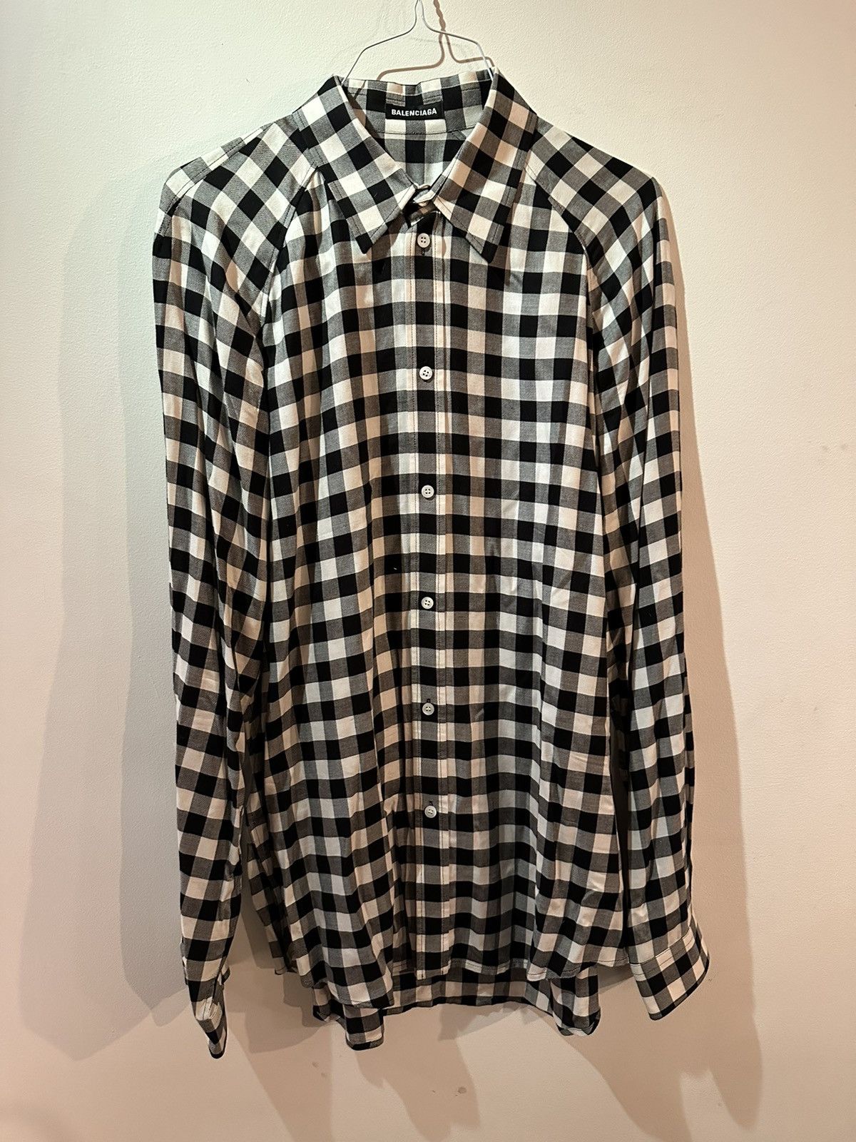 balenciaga button down shirt