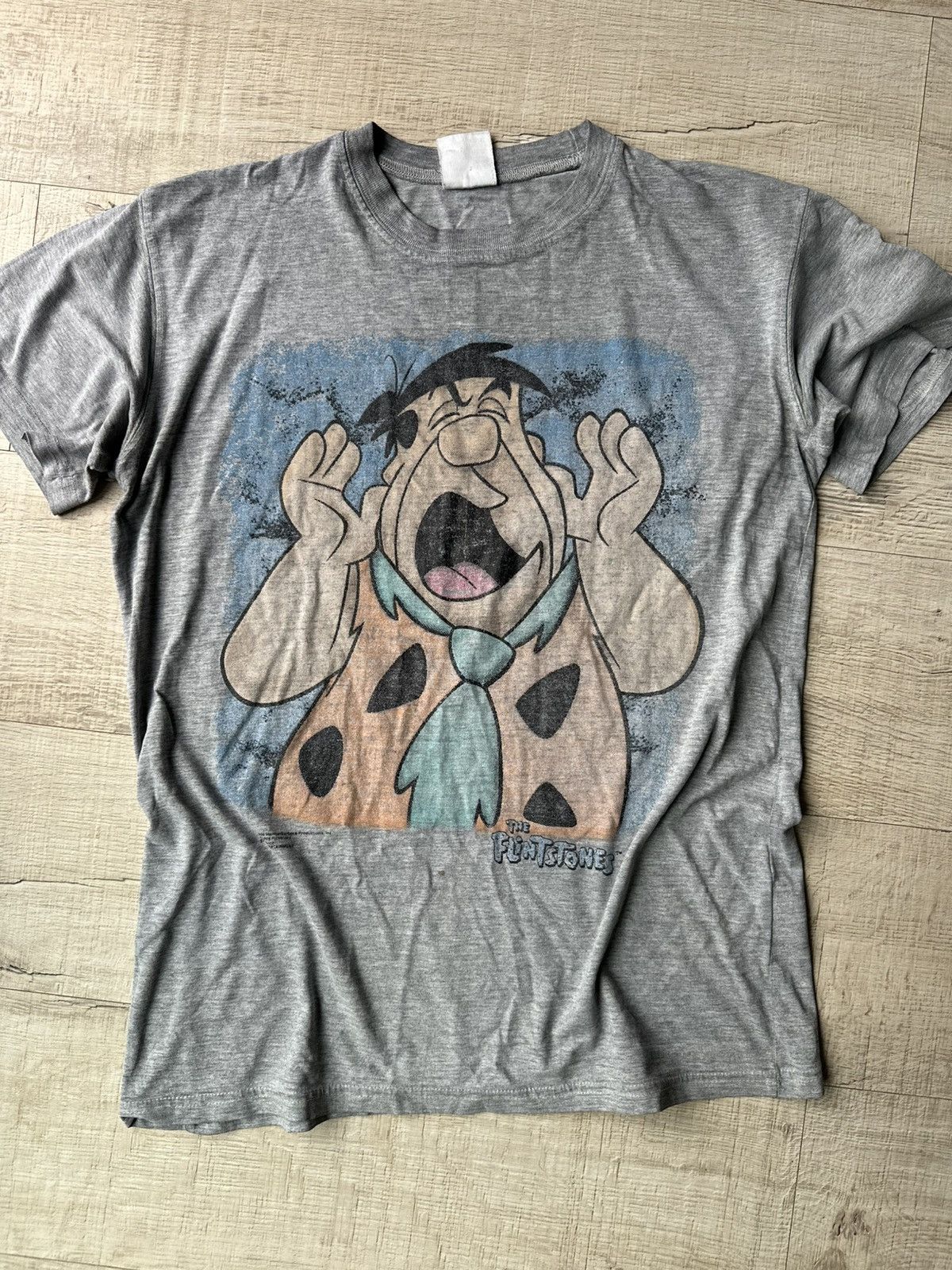 Vintage The Flintstones 1994 T-shirt • Hanna-Barbera • Vintage Gray Size US M / EU 48-50 / 2 - 1 Thumbnail