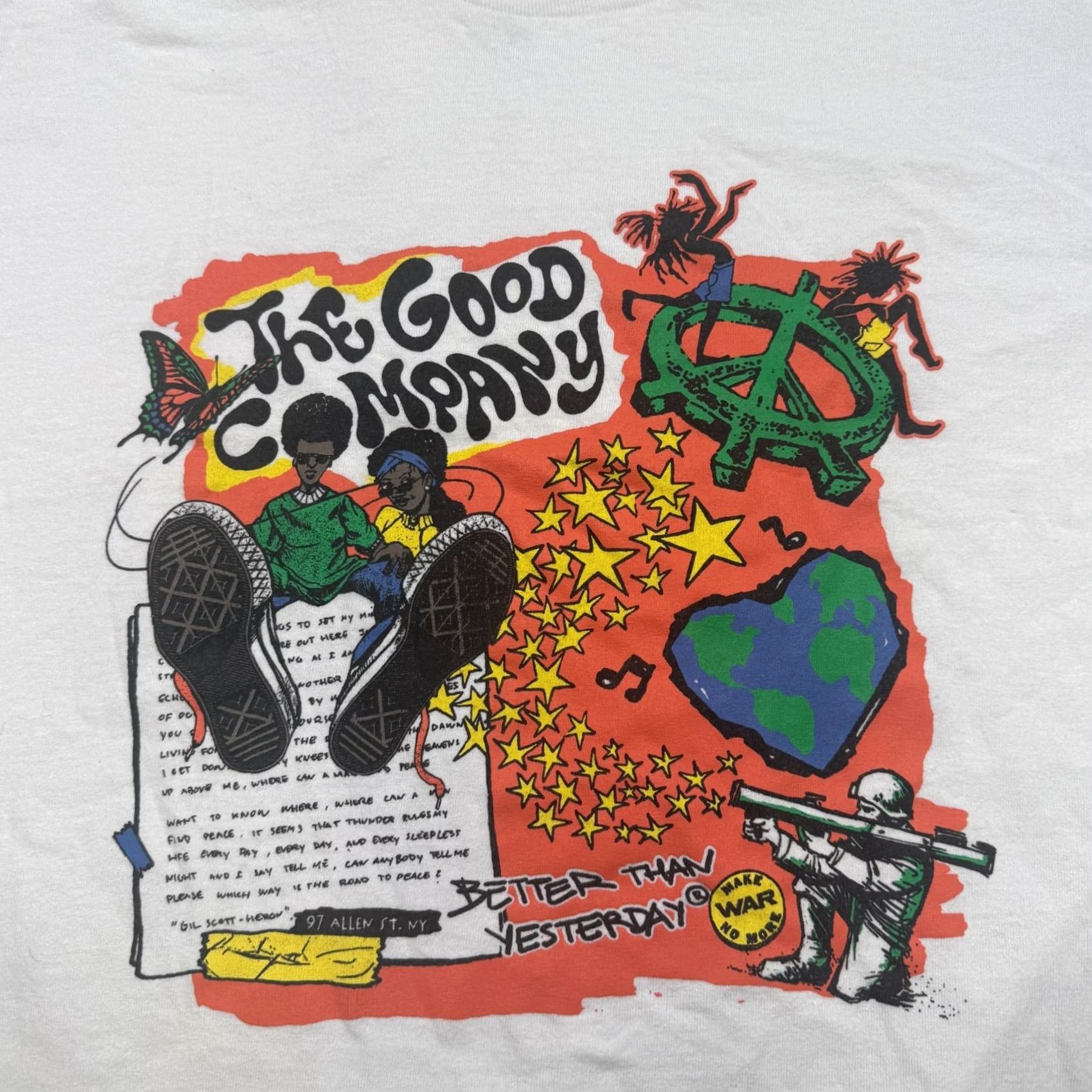 Vintage The Good Company T Shirt Mens L White Short Sleeve Crew Neck Streetwear Size US L / EU 52-54 / 3 - 2 Thumbnail