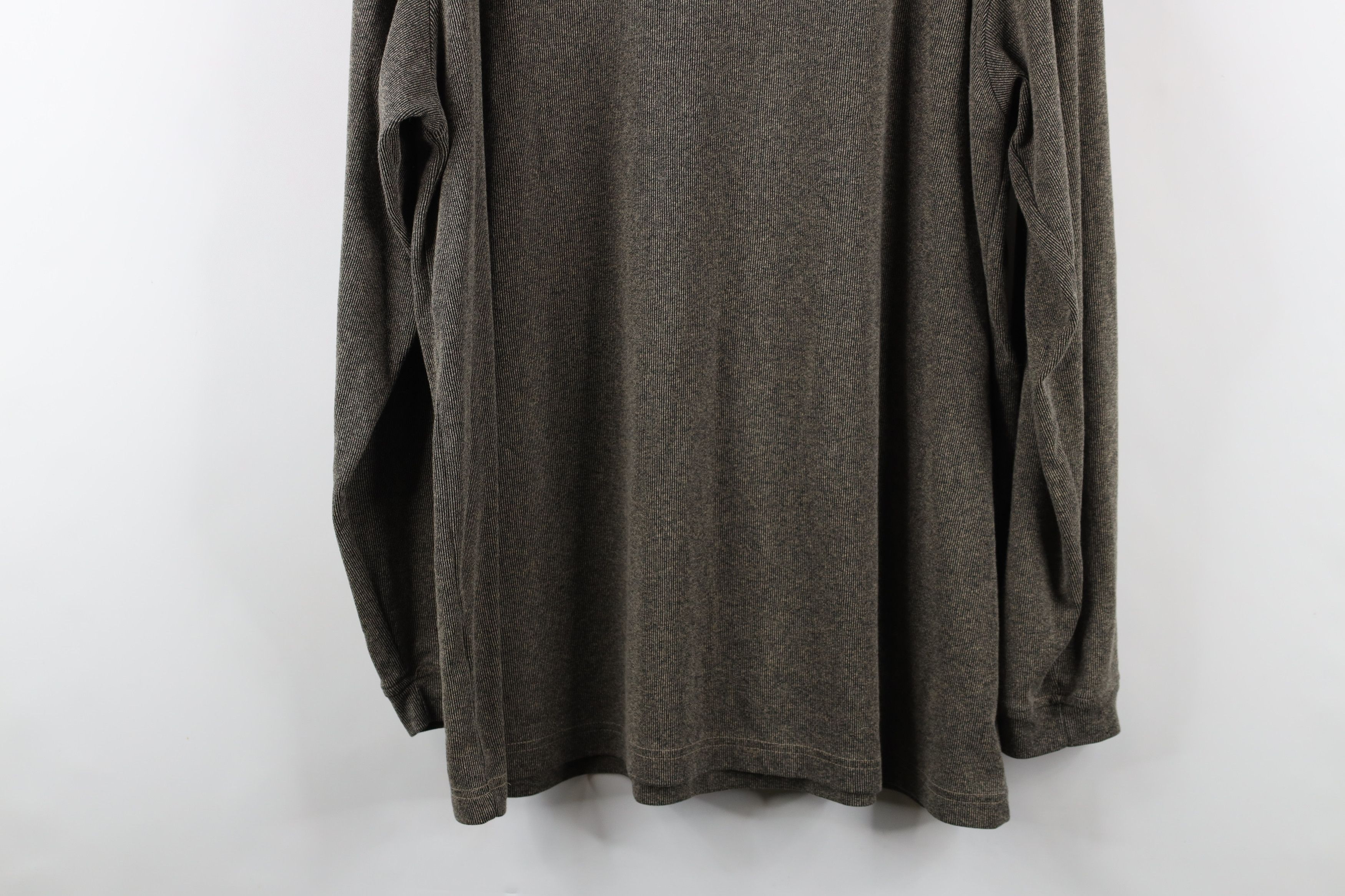 Vintage Vintage 90s Streetwear Ribbed Mock Neck Long Sleeve T-Shirt Size US XXL / EU 58 / 5 - 11 Thumbnail