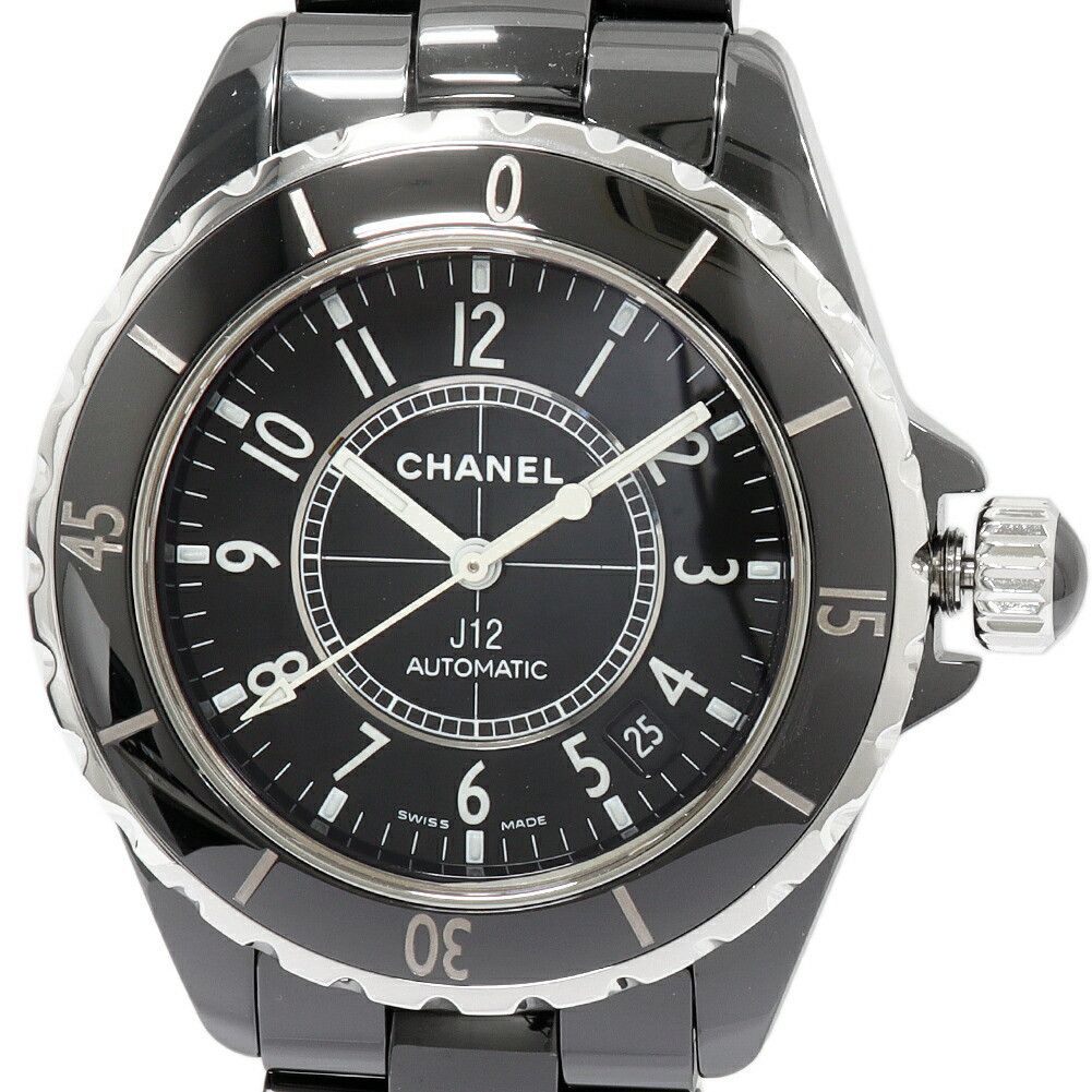 Chanel Chanel Chanel J12 Black Ceramic Ceramic Automatic H0685 DUTY FREE for USA Size ONE SIZE - 1 Thumbnail
