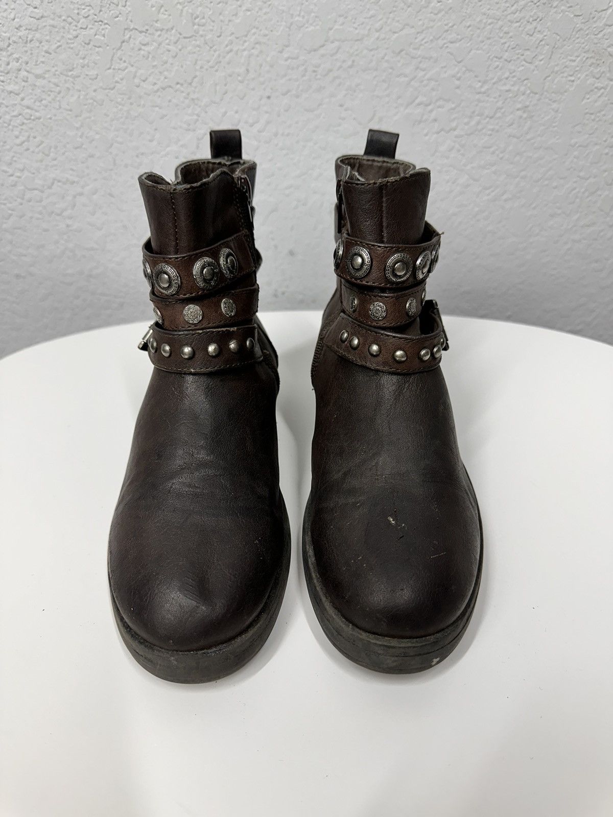 A.S.98 Vintage Leather Boots Ankle Rare AS 98 GUIDI JAPAN KAPITAL Size US 7 / IT 37 - 4 Thumbnail