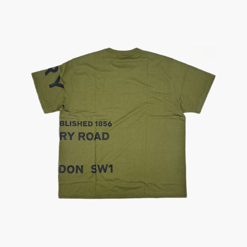 Burberry Burberry FW22 Green Letter Print T-shirt 0079 Size US L / EU 52-54 / 3 - 1 Thumbnail