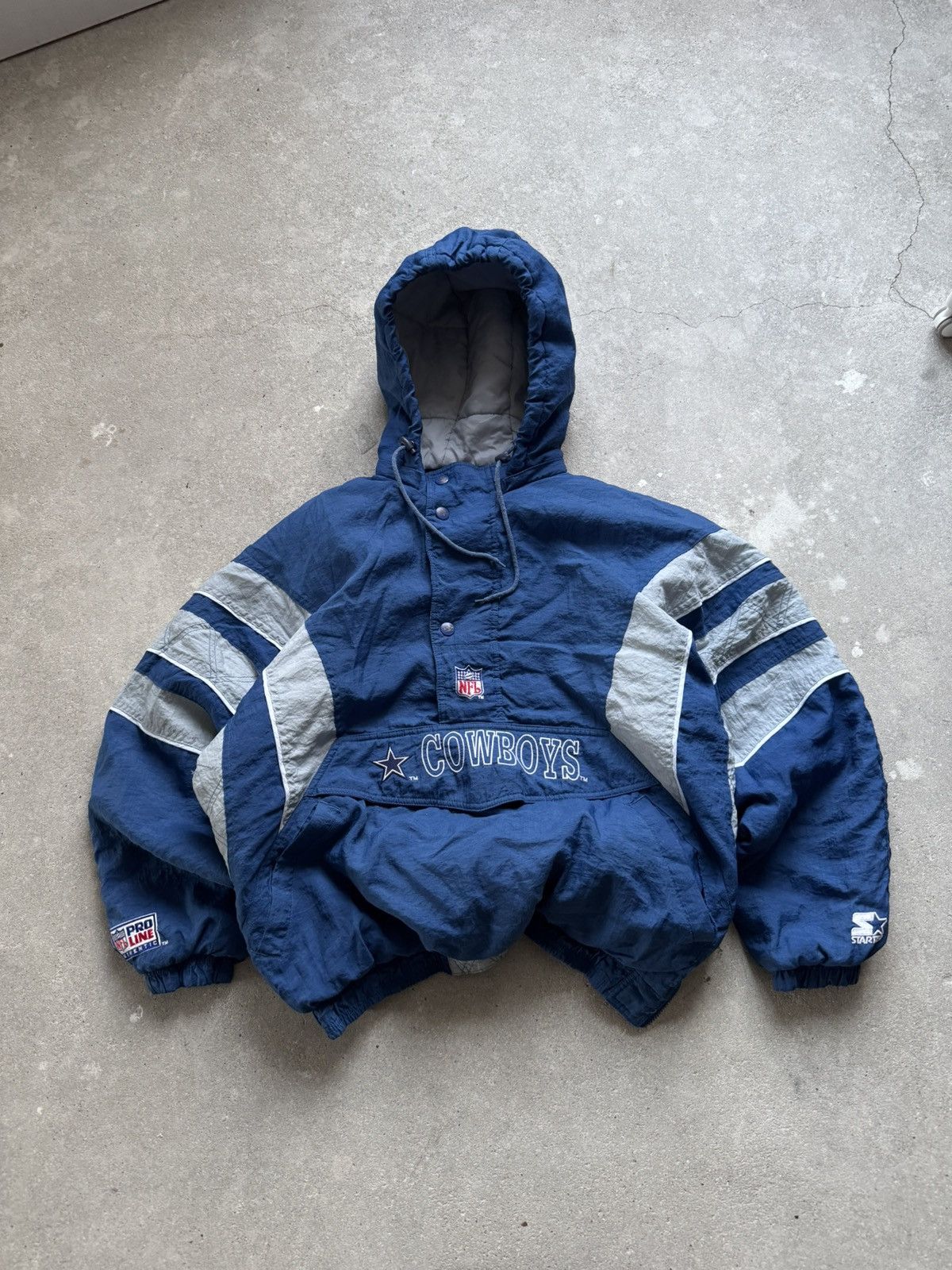 NFL 90s Vintage NFL COWBOYS rare Anorac Warm Jacket Size US XL / EU 56 / 4 - 1 Thumbnail