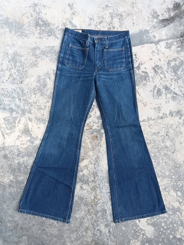 Big John × Japanese Brand Vintage big John boot cut flare denim Size US 29 - 1 Thumbnail