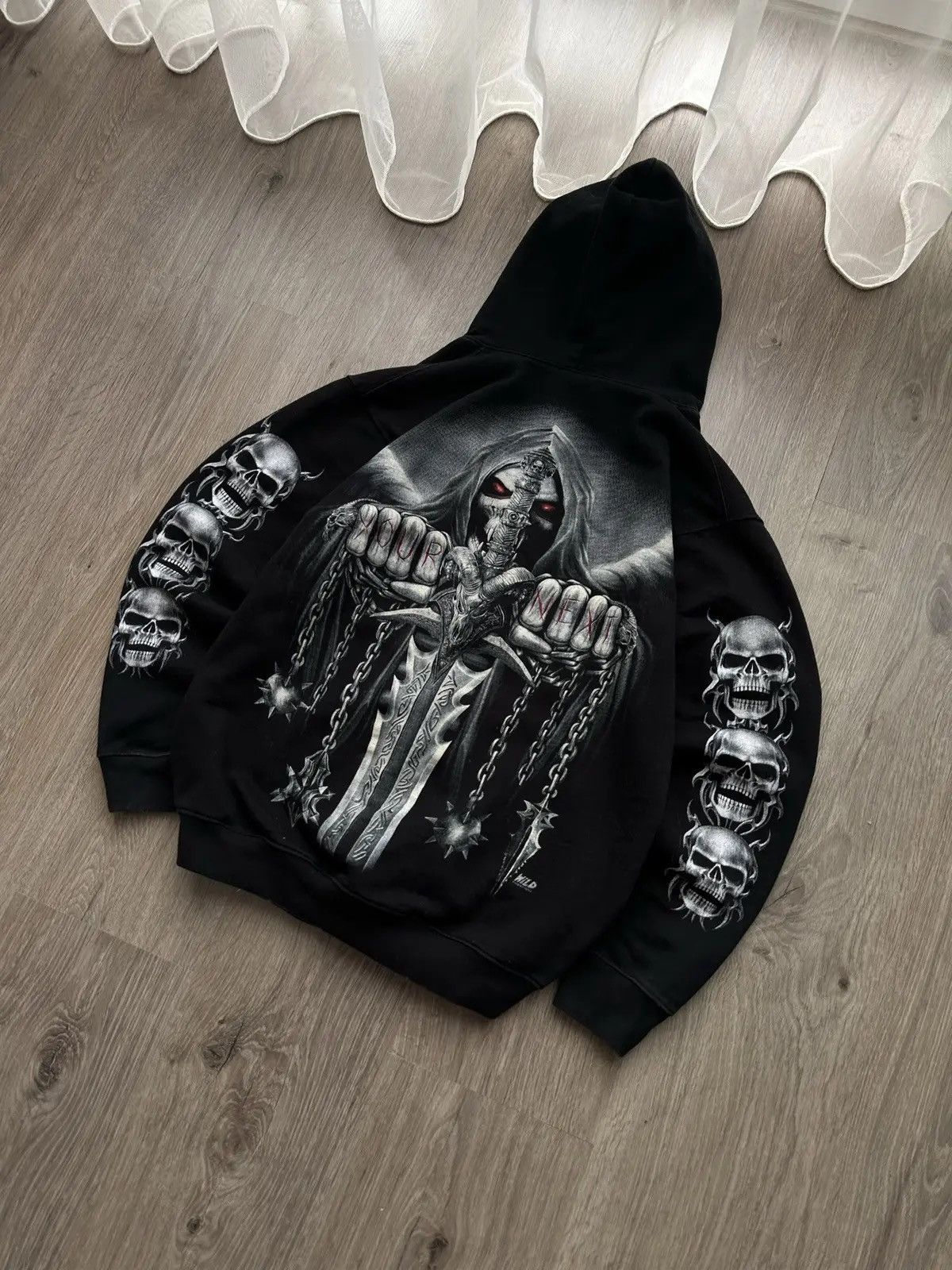 Christian Audigier × Ed Hardy × Vintage Vintage Ed Hardy Christian Audigier Style Hoodie Size US M / EU 48-50 / 2 - 4 Thumbnail