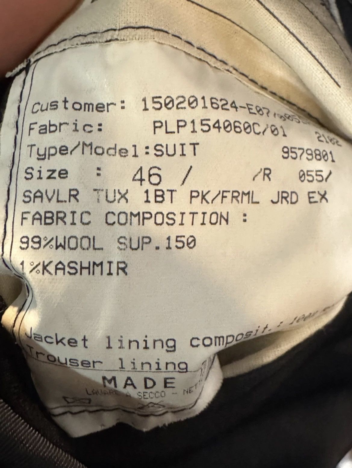 Ralph Lauren Purple Label Ralph Lauren Purple Label Peak Lapel Tuxedo Jacket 46R Size 46R - 5 Thumbnail