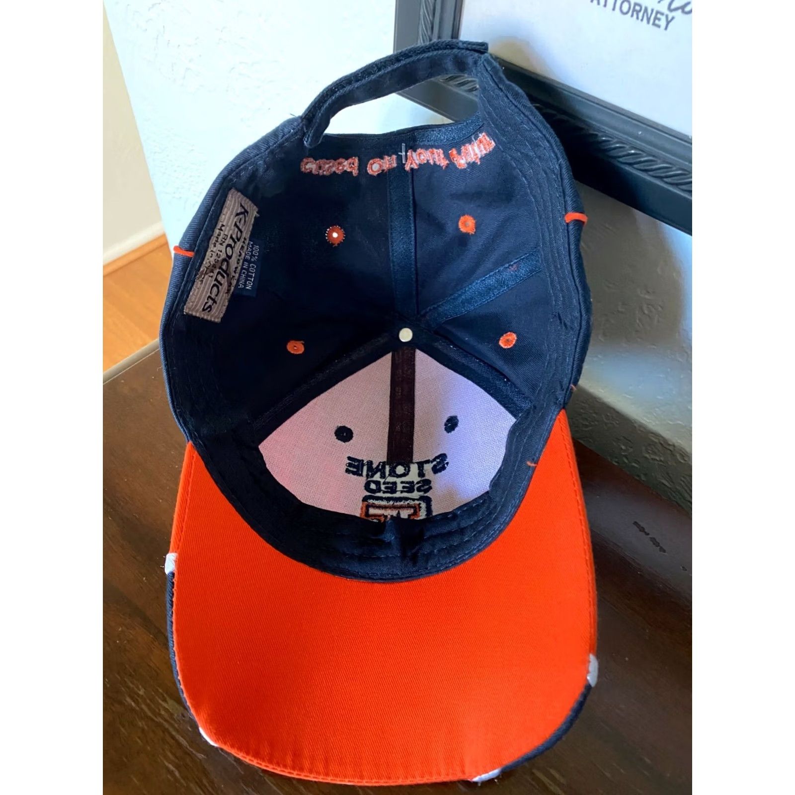 Vintage VINTAGE Illinois Fightin Illini STONE SEED Patch Snapback Trucker Hat USA Men Adjustable Blue Size ONE SIZE - 4 Thumbnail